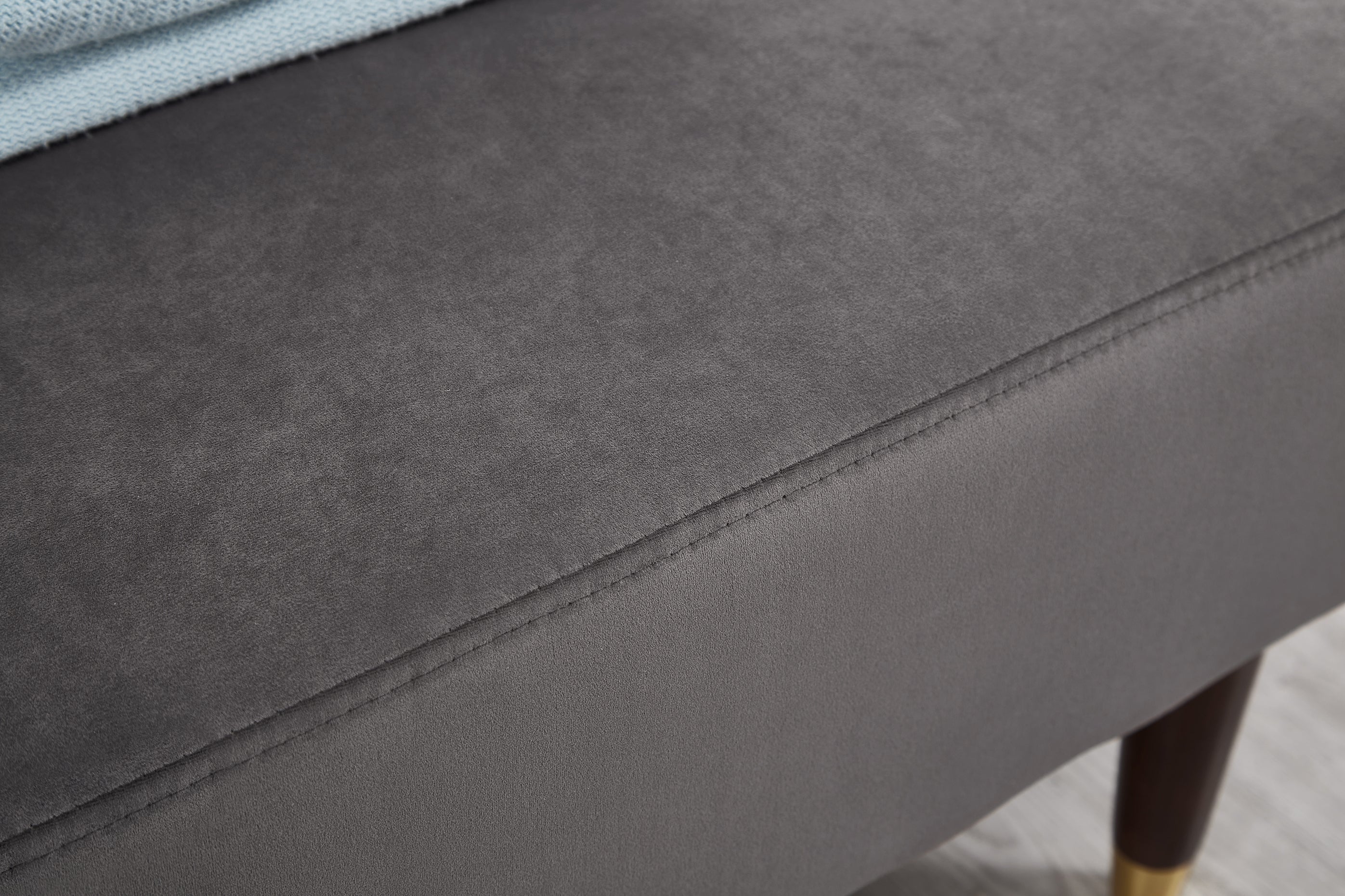 Modern Velvet Upholstered Chaise Lounge Chair