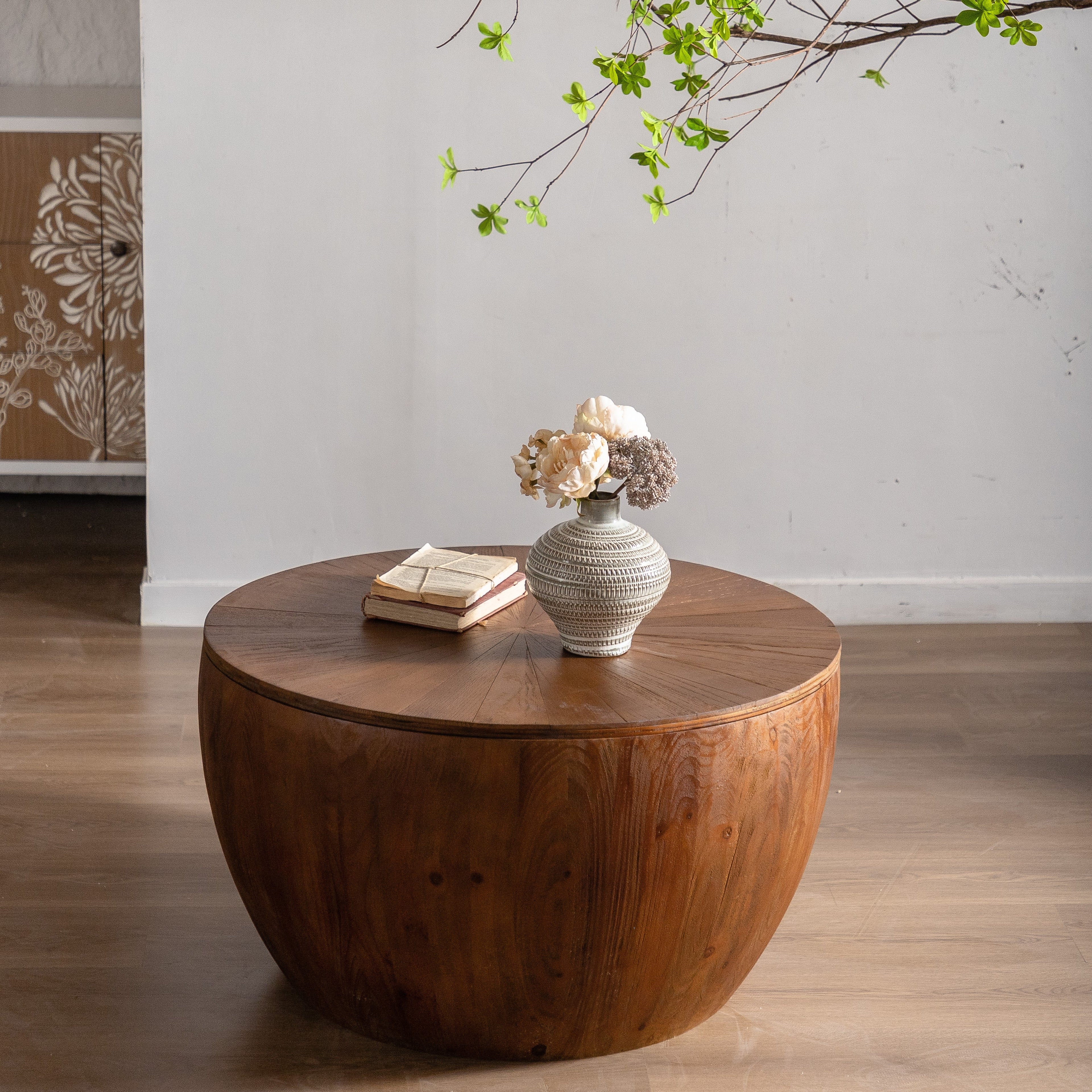 Bucket Shaped Drum Coffee Table