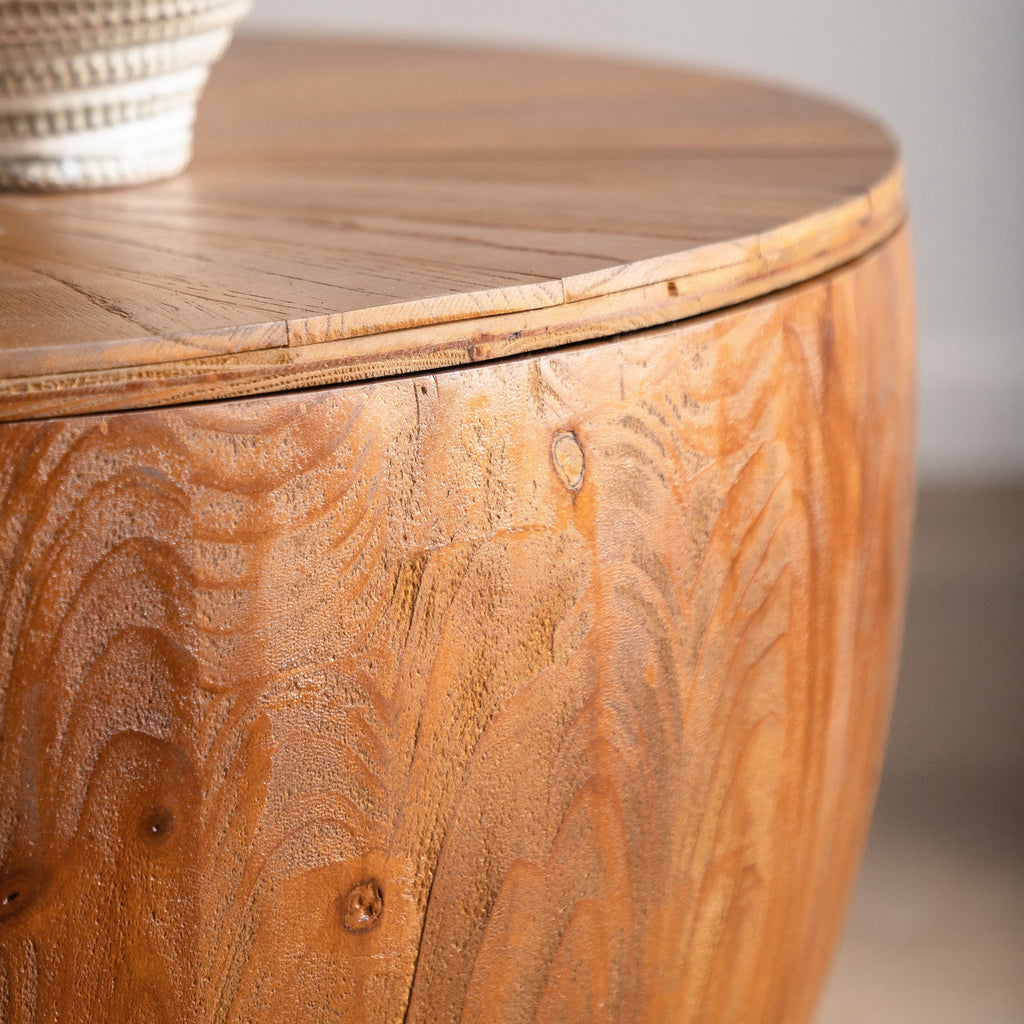 Bucket Shaped Drum Coffee Table