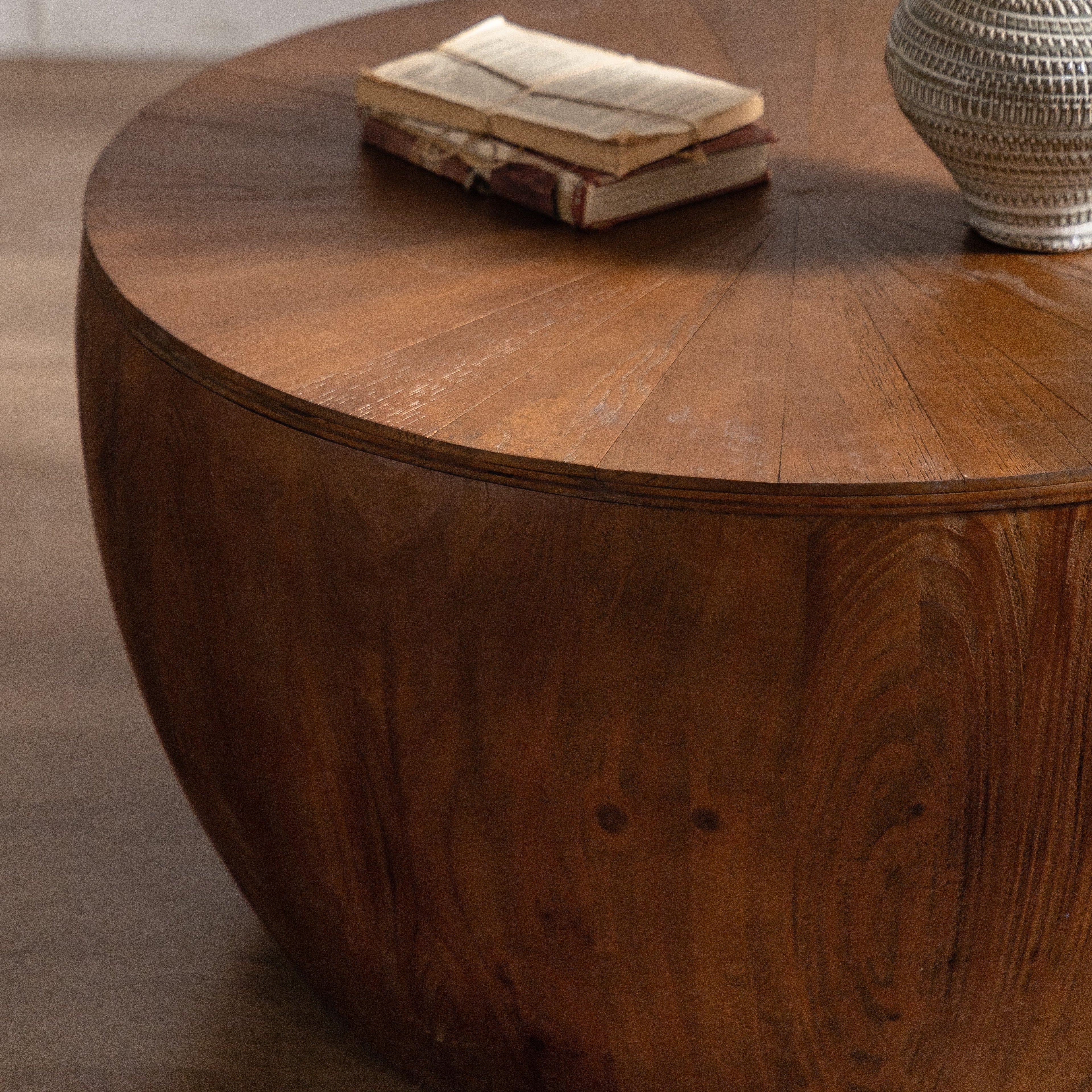 Bucket Shaped Drum Coffee Table