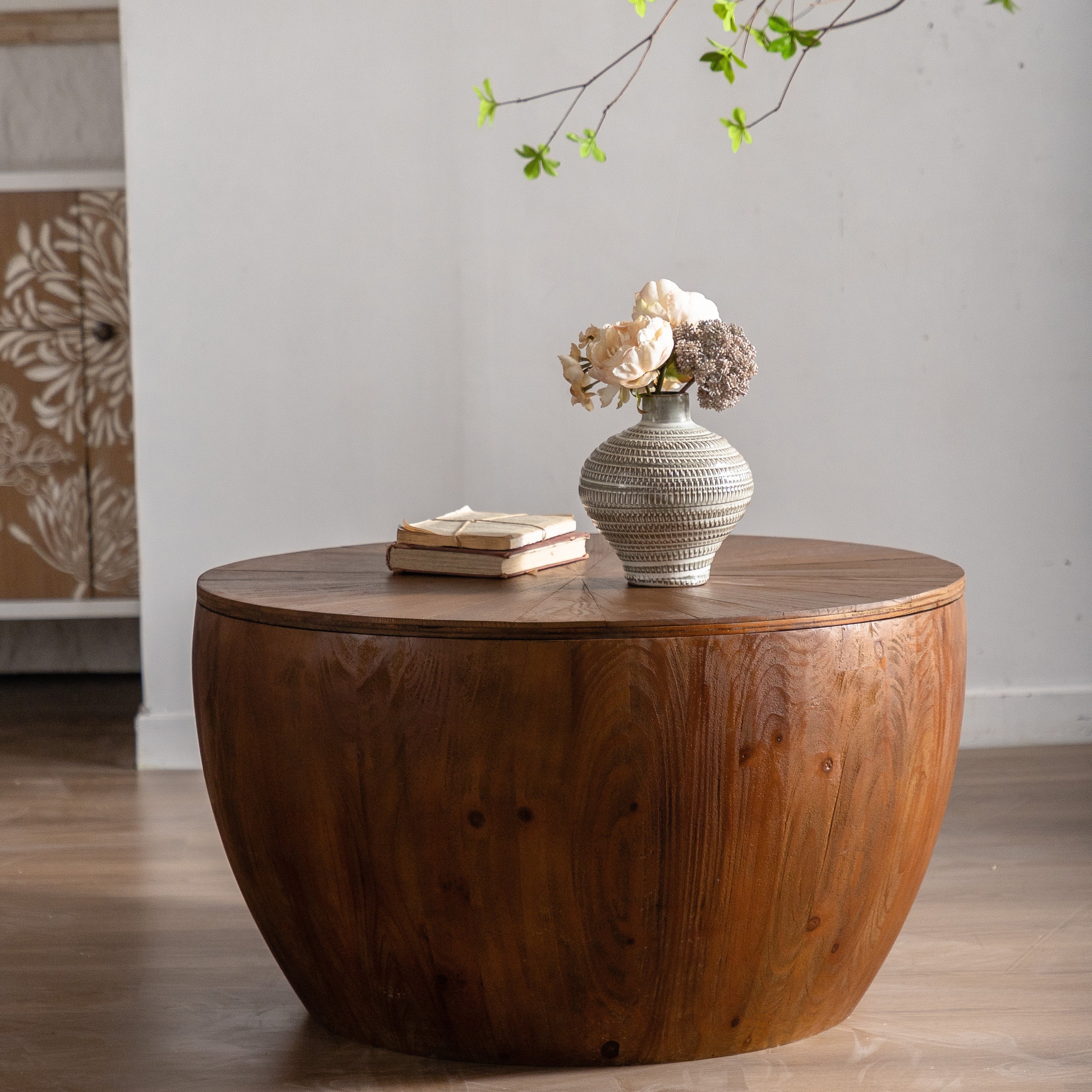 Bucket Shaped Drum Coffee Table