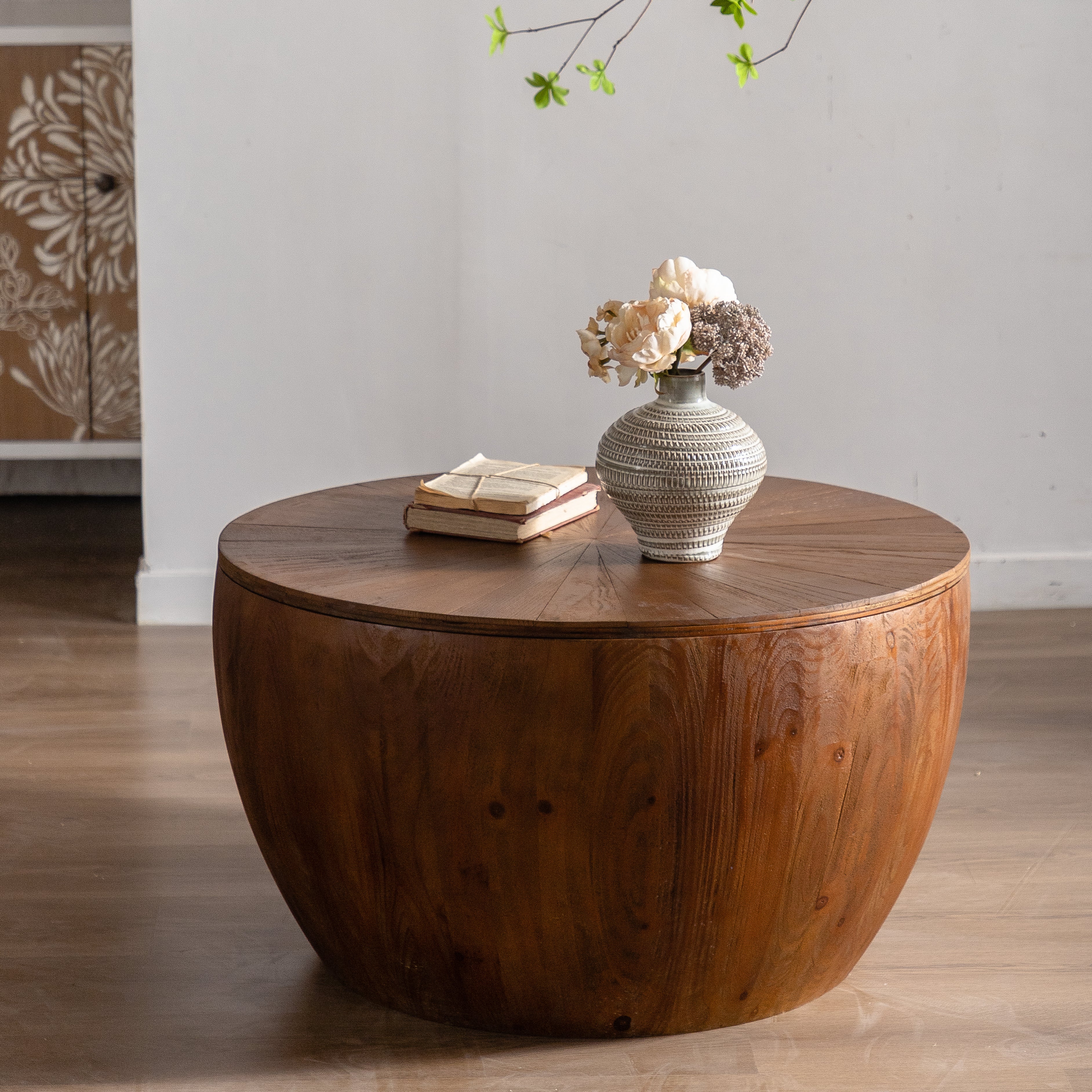 Bucket Shaped Drum Coffee Table
