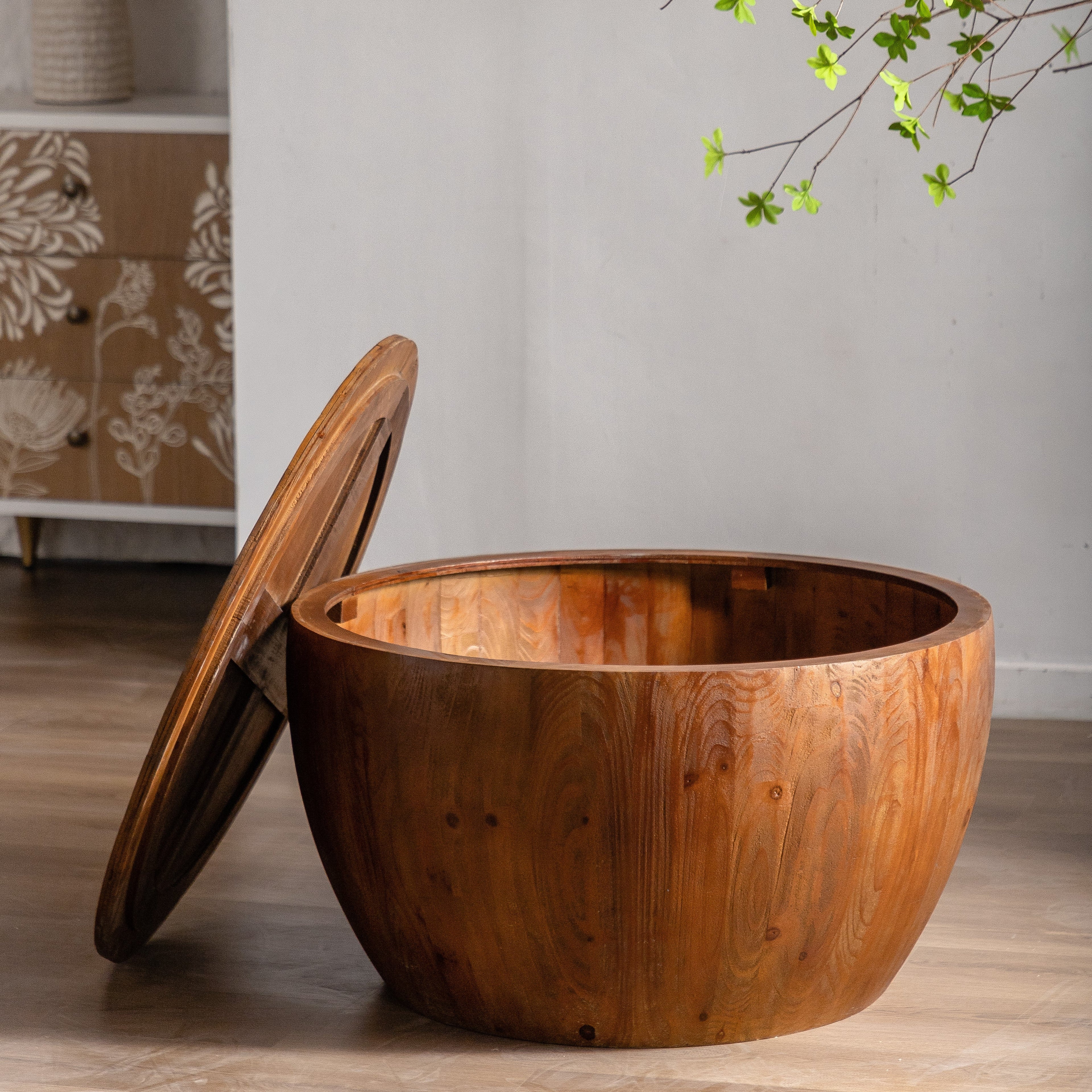 Bucket Shaped Drum Coffee Table