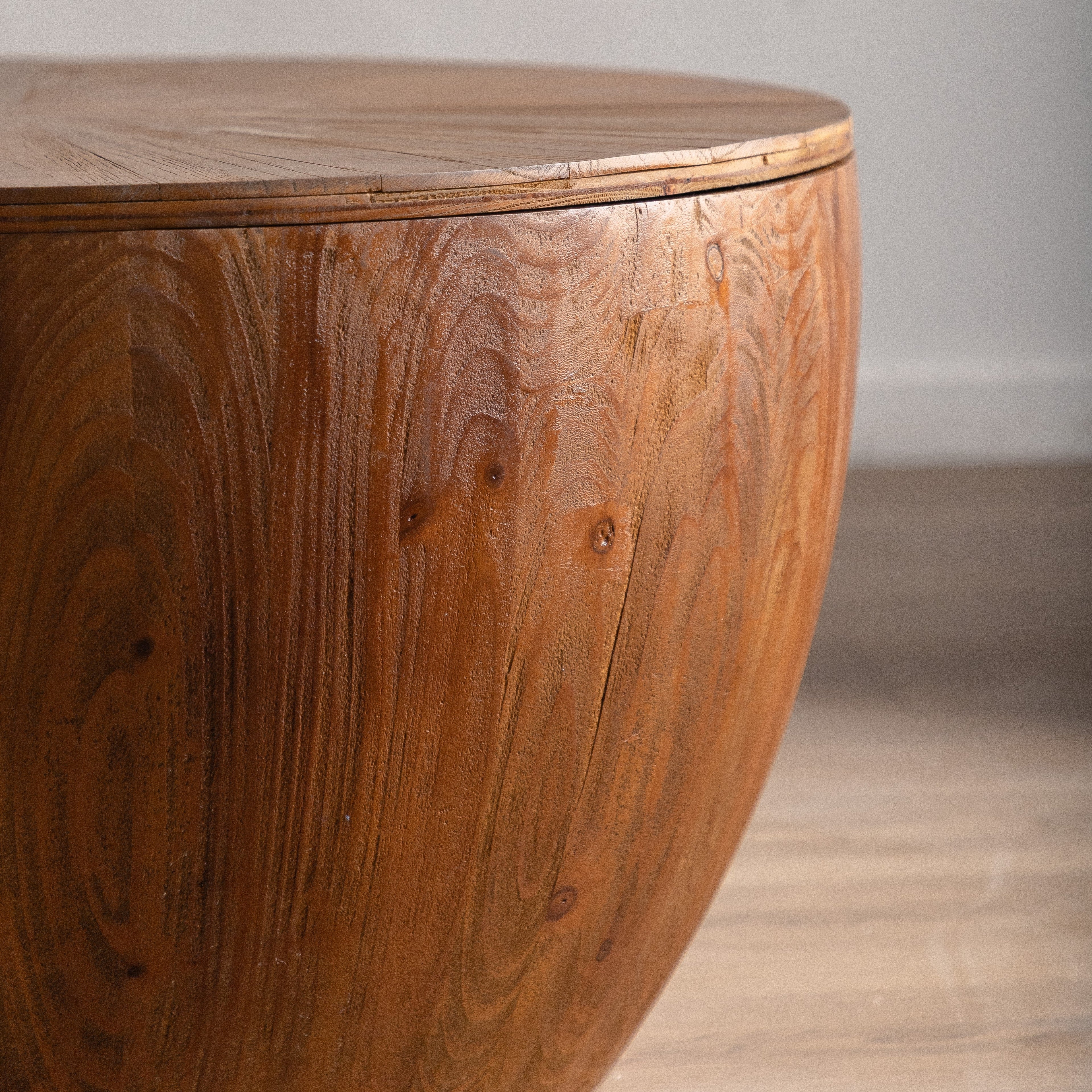 Bucket Shaped Drum Coffee Table