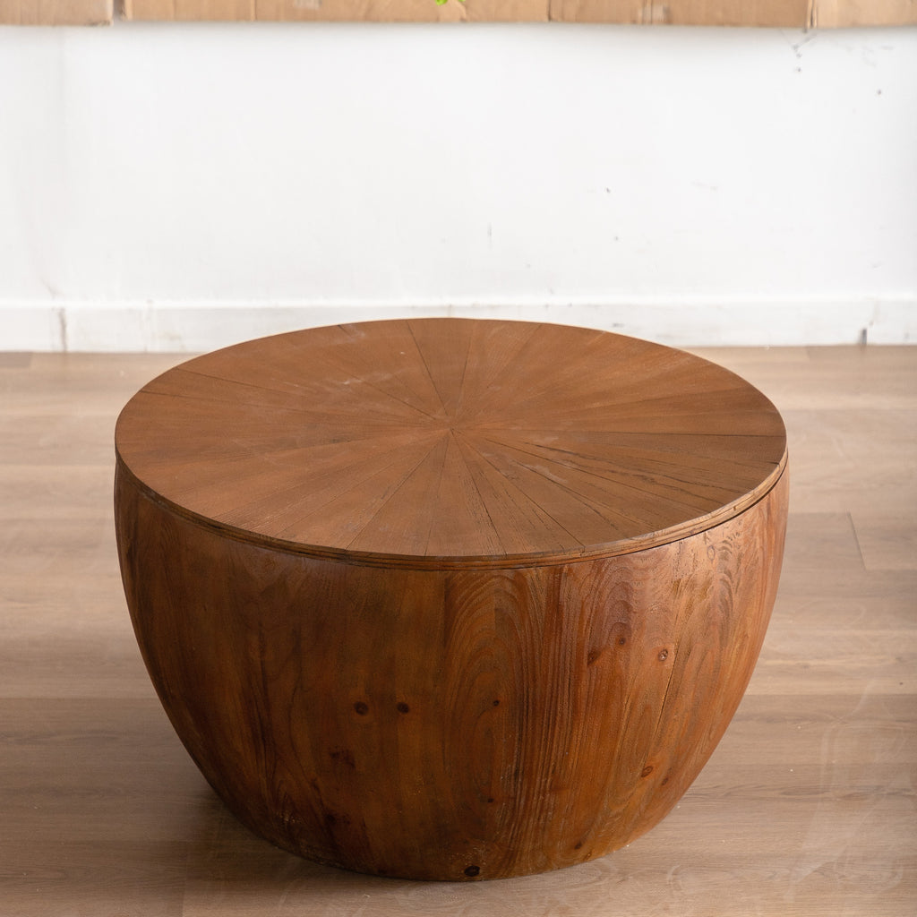 Bucket Shaped Drum Coffee Table