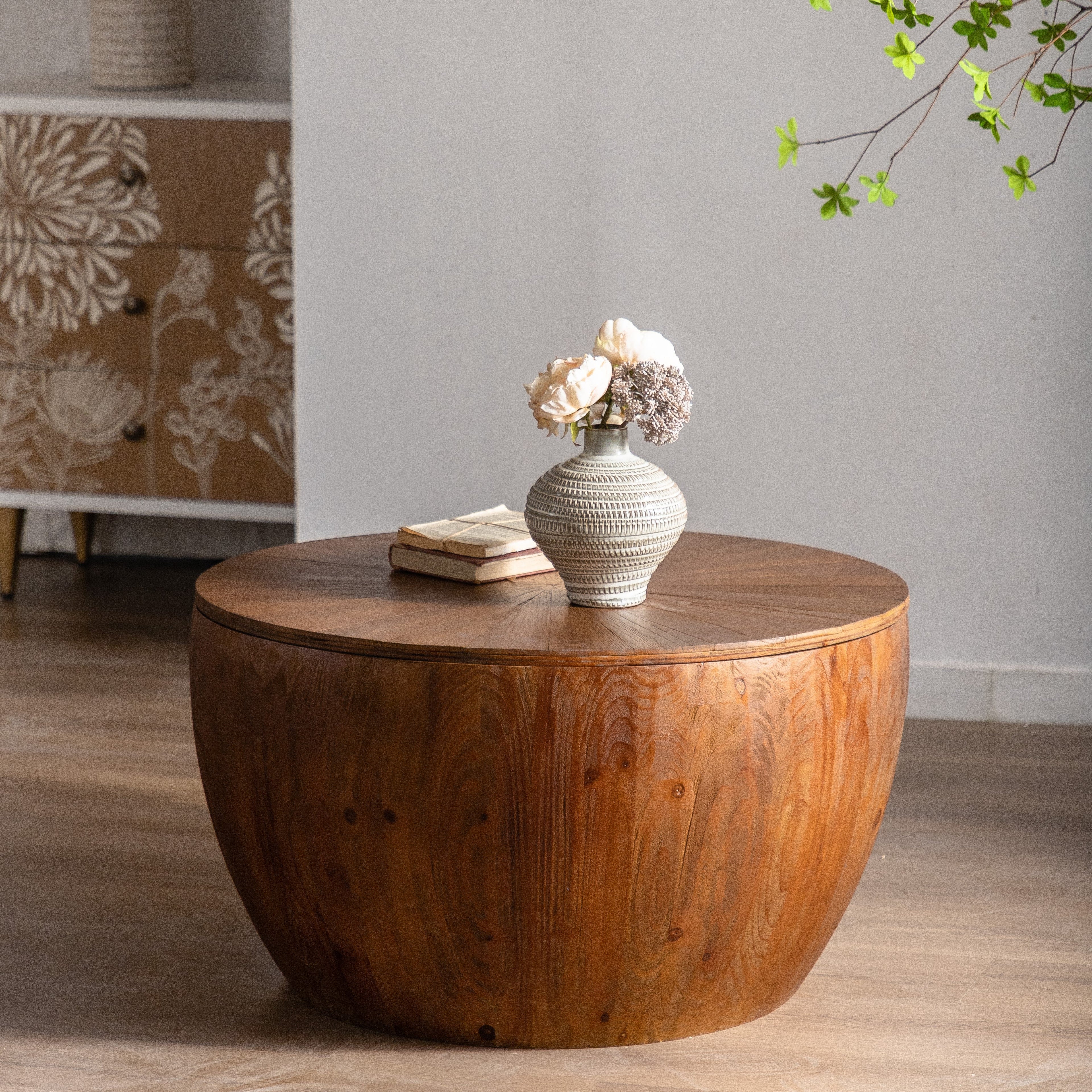 Bucket Shaped Drum Coffee Table