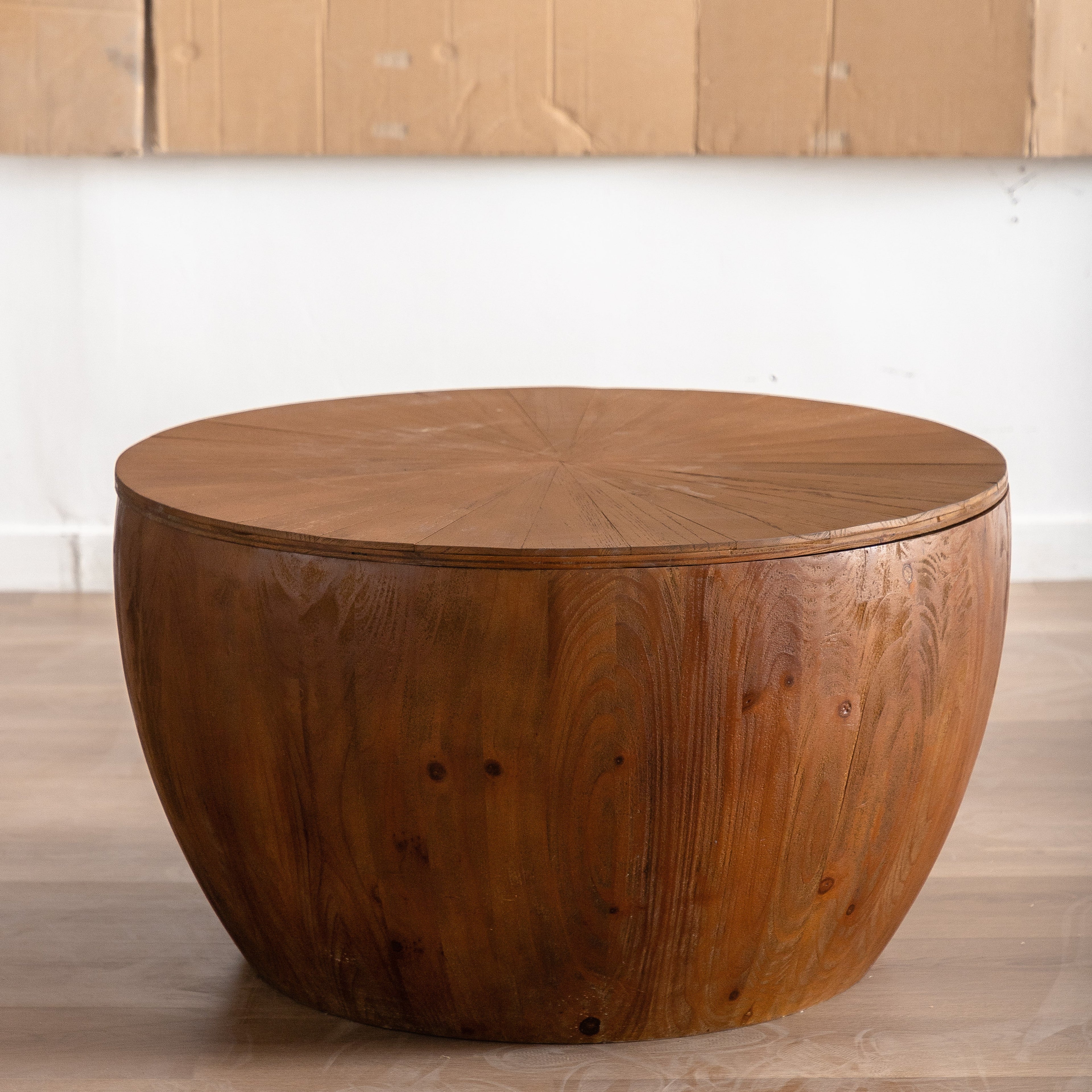 Bucket Shaped Drum Coffee Table