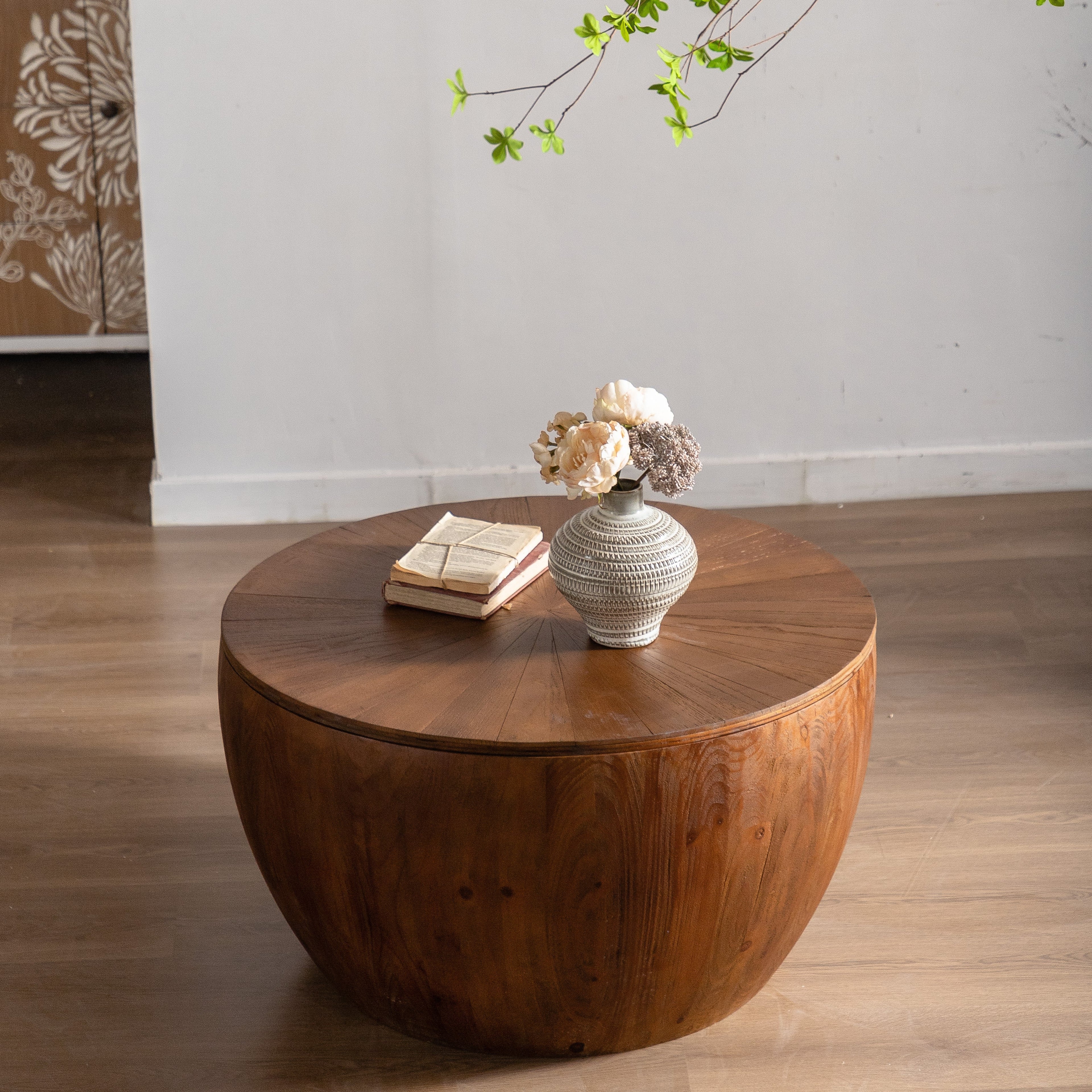 Bucket Shaped Drum Coffee Table