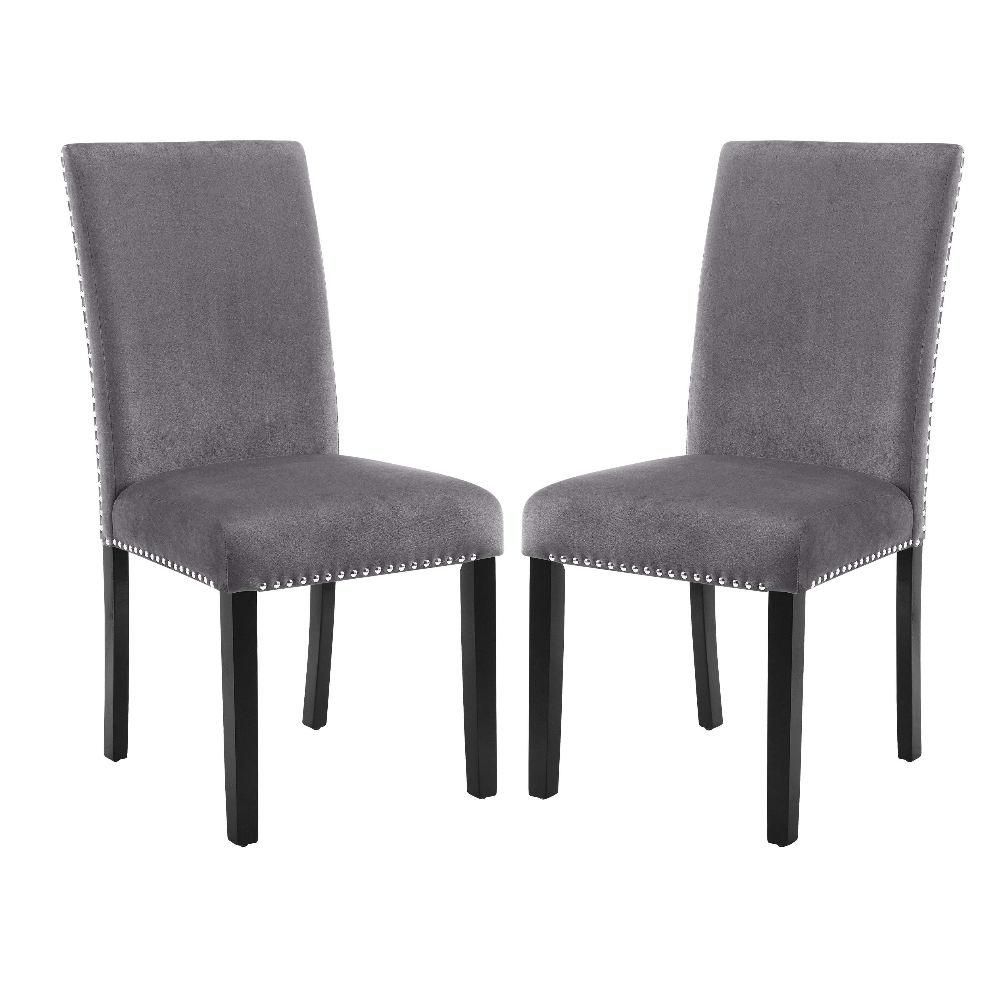 Eleanor Velvet Upholstered Dining Chairs, Set of 2