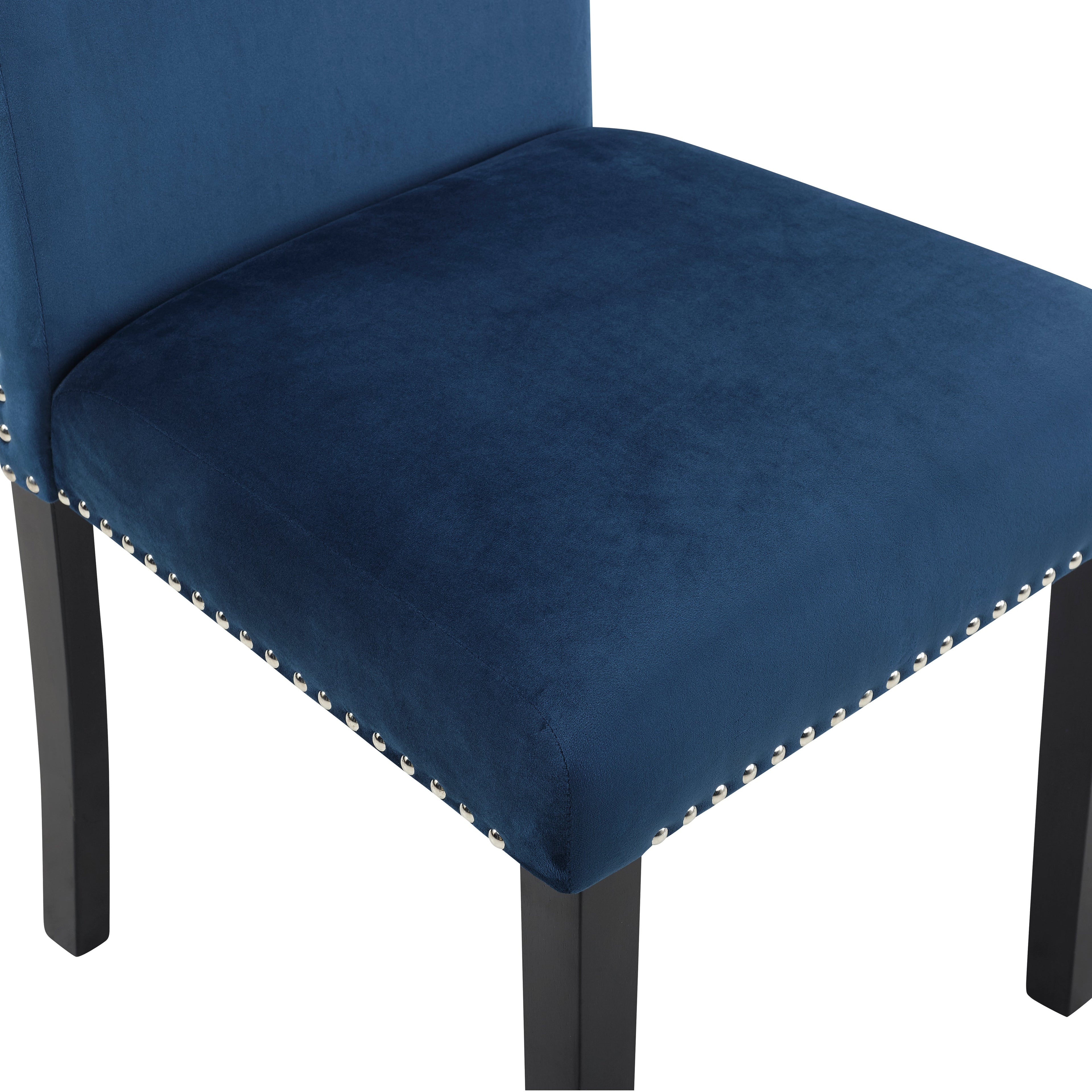 Eleanor Velvet Upholstered Dining Chairs, Set of 2