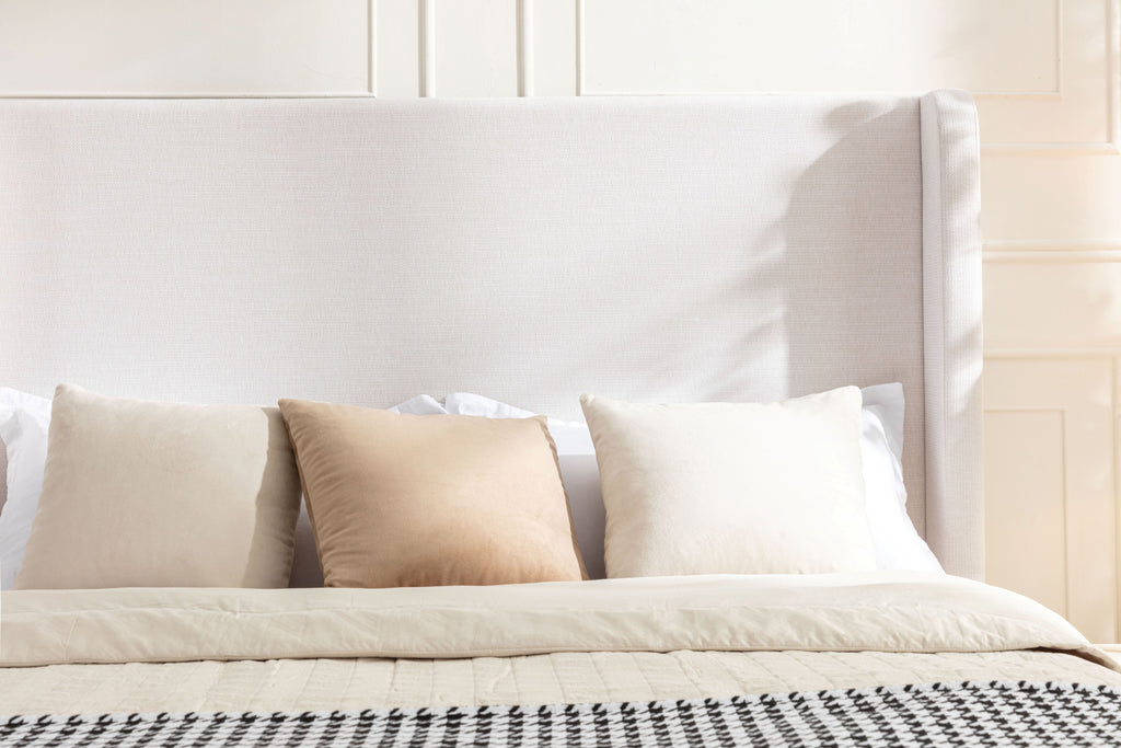 Hayden Upholstered Wingback Bed