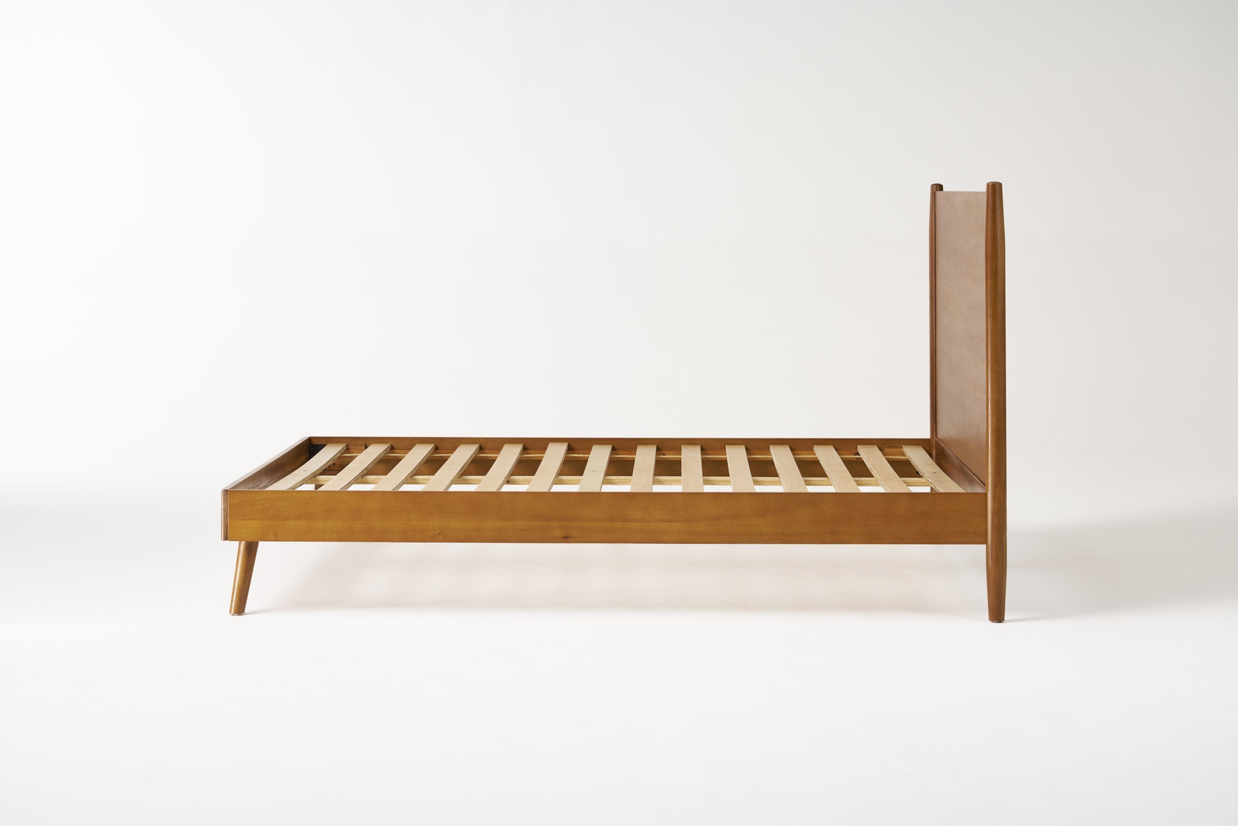 Oki Oki Mid-Century Modern Wooden Bed