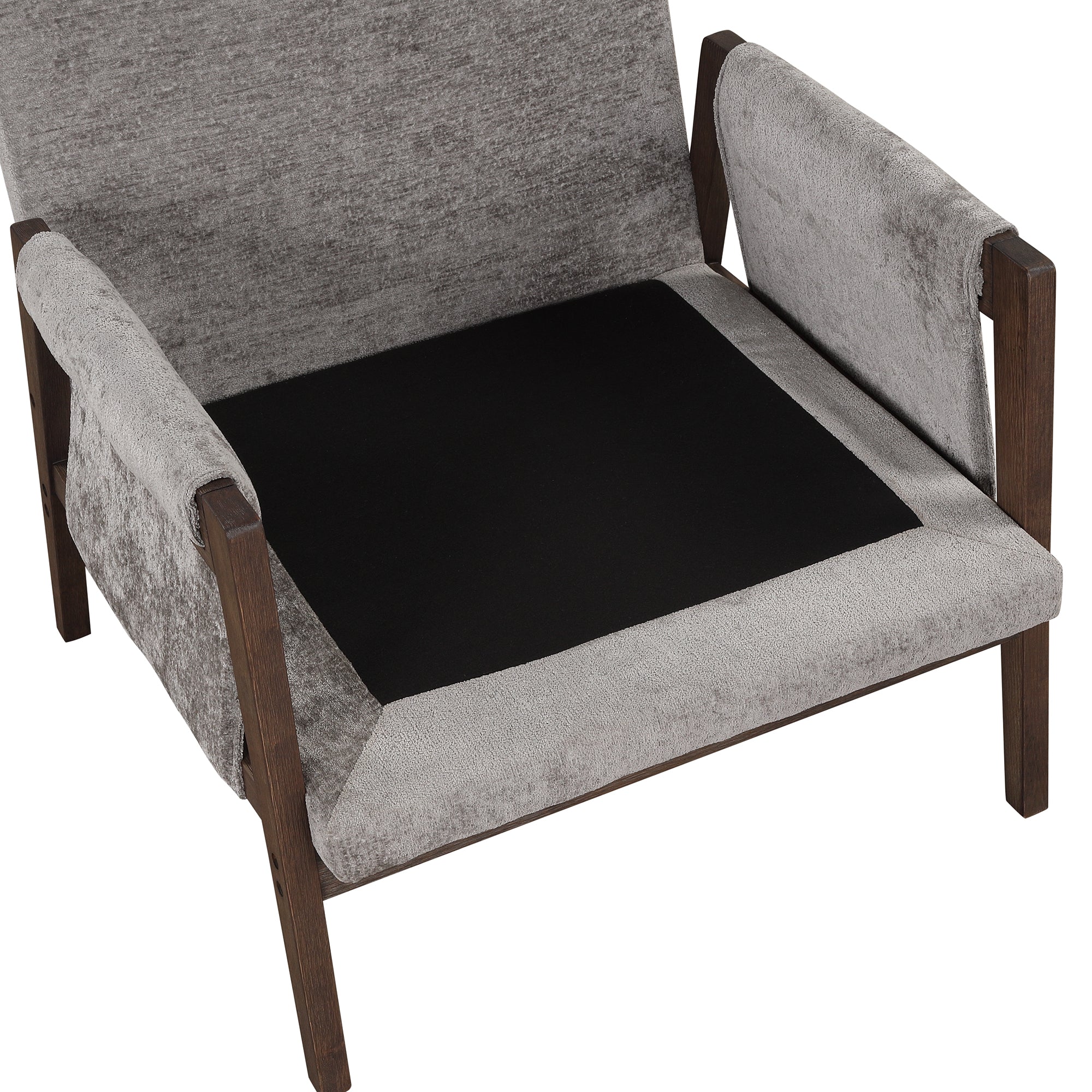 Kelly Modern Wood Frame Velvet Accent Chair