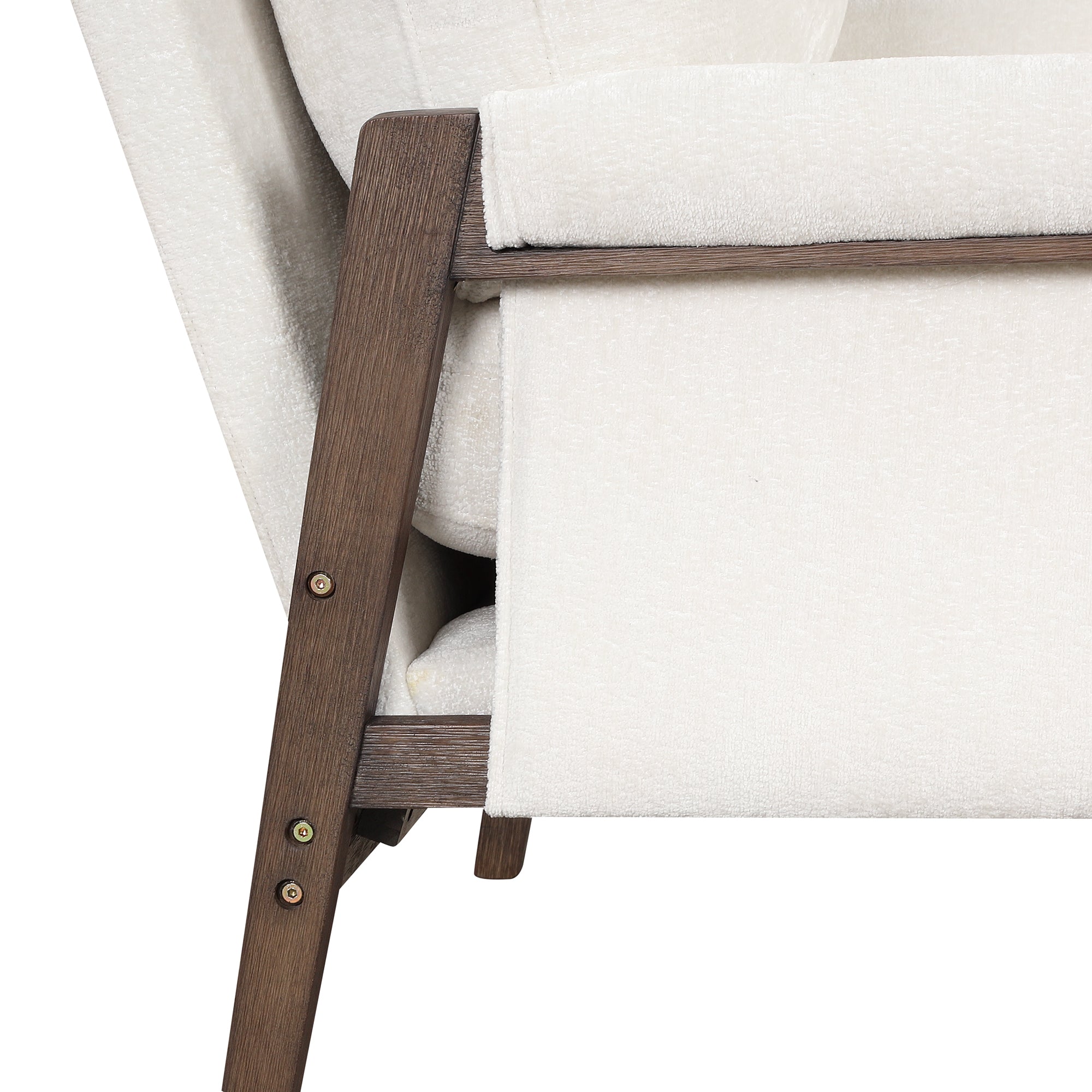 Kelly Modern Wood Frame Velvet Accent Chair