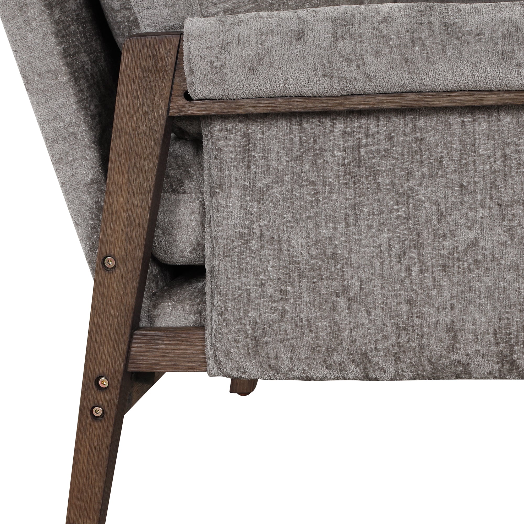 Kelly Modern Wood Frame Velvet Accent Chair