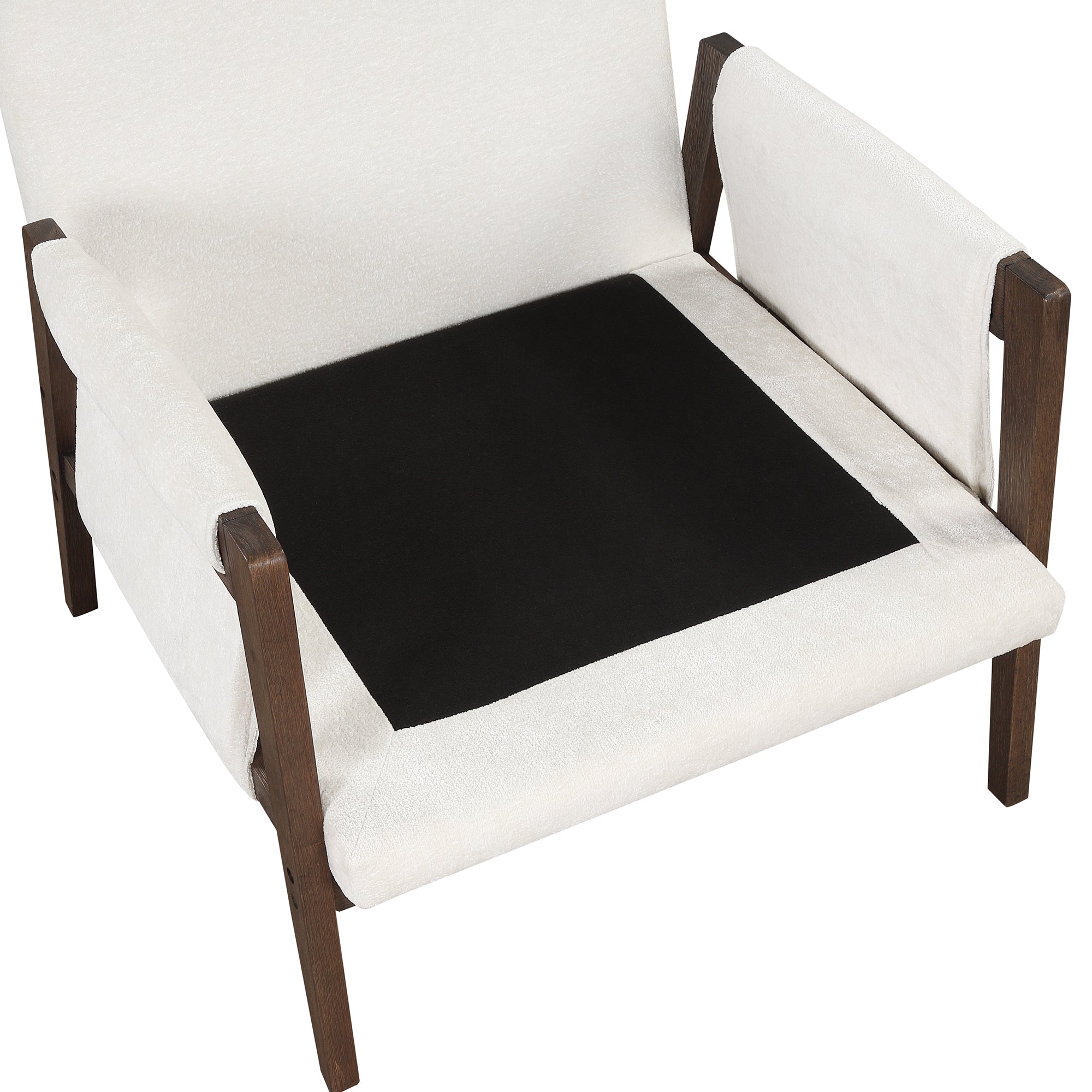Kelly Modern Wood Frame Velvet Accent Chair
