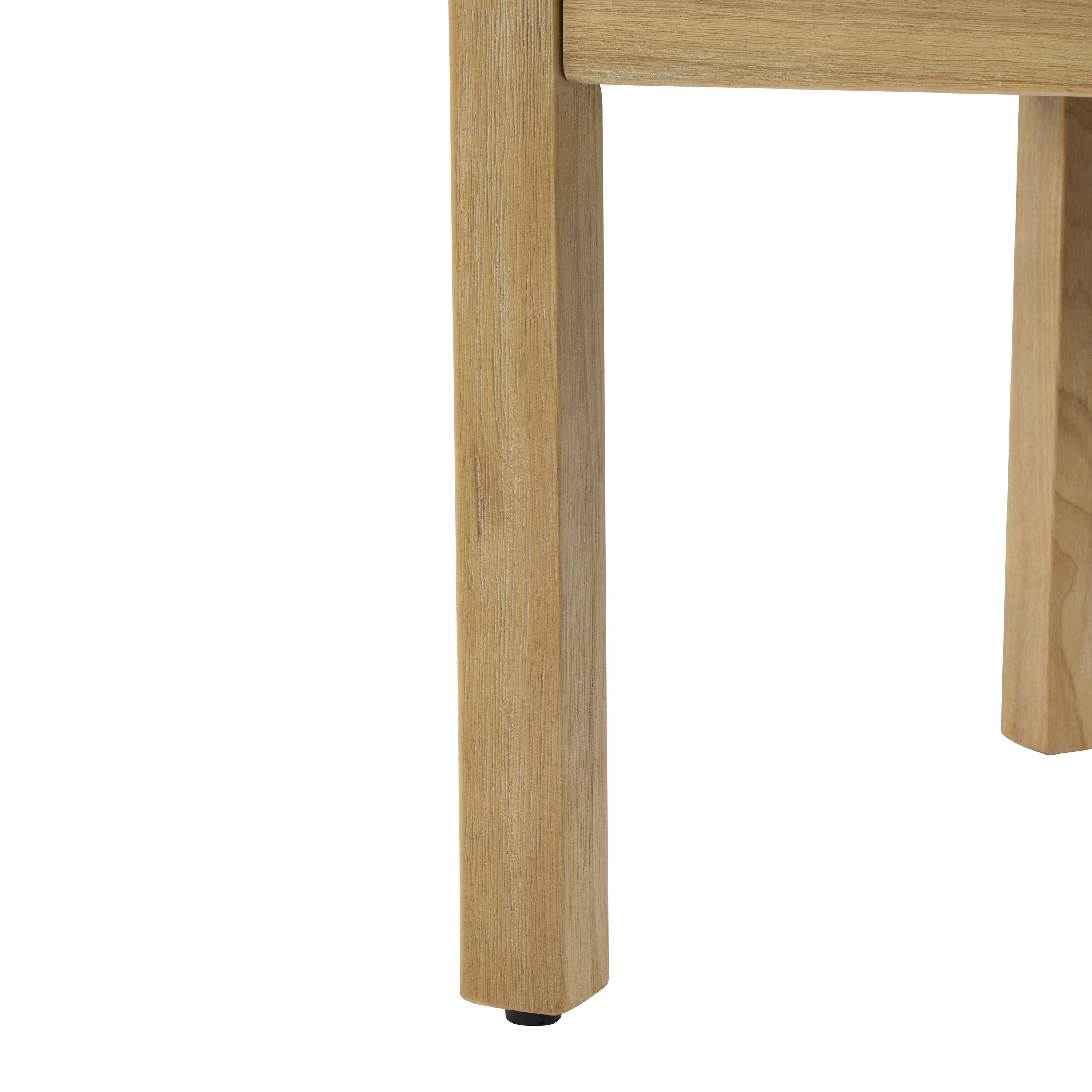 Ainsford Linen Upholstered Armchair with Natural Rubber Wood Legs, Set of 2