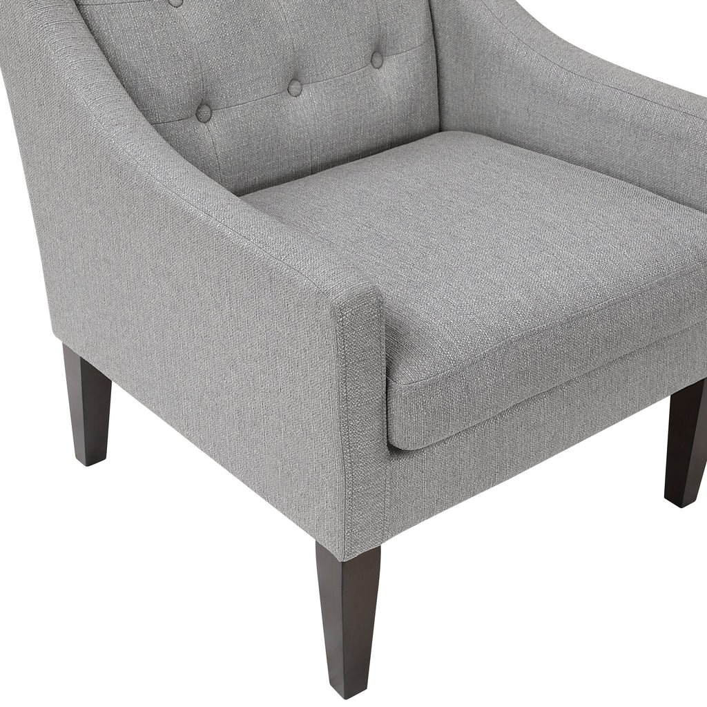 Contemporary Button Tufted Accent Chair