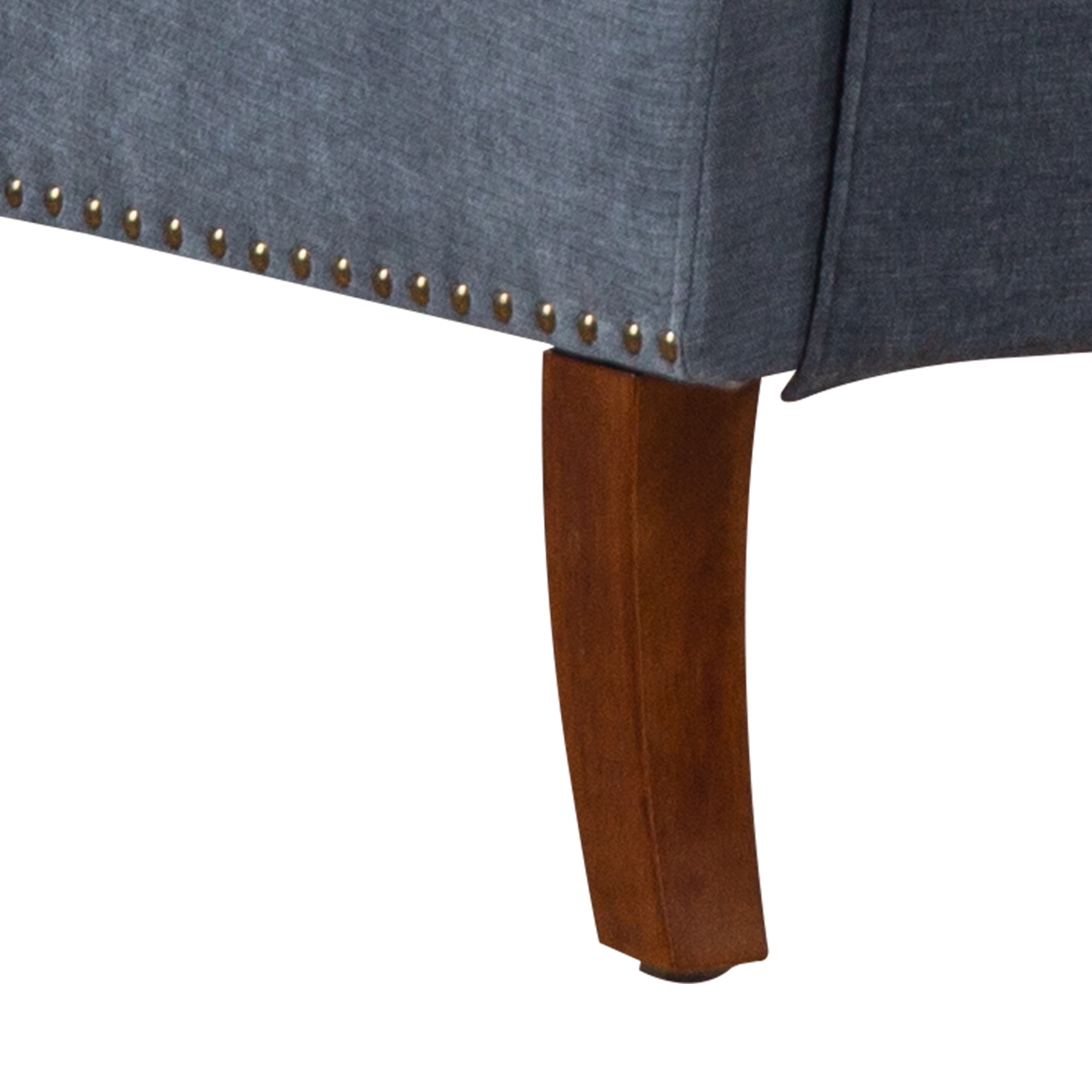 Nailhead Trim Rolled Arm Upholstered Accent Chair
