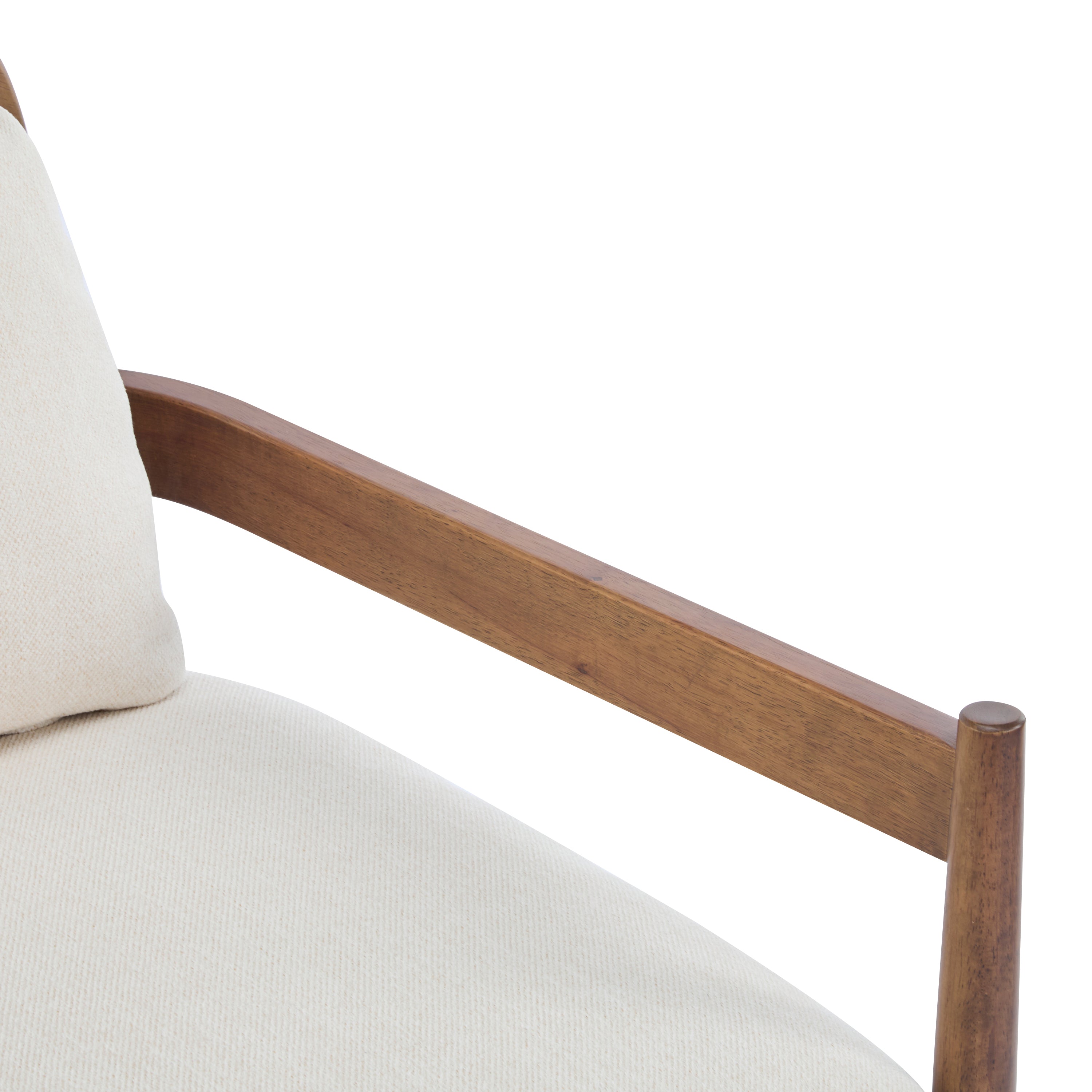 Elliston Rattan Backrest Solid Wood Accent Chair with Cushions, Set of 2