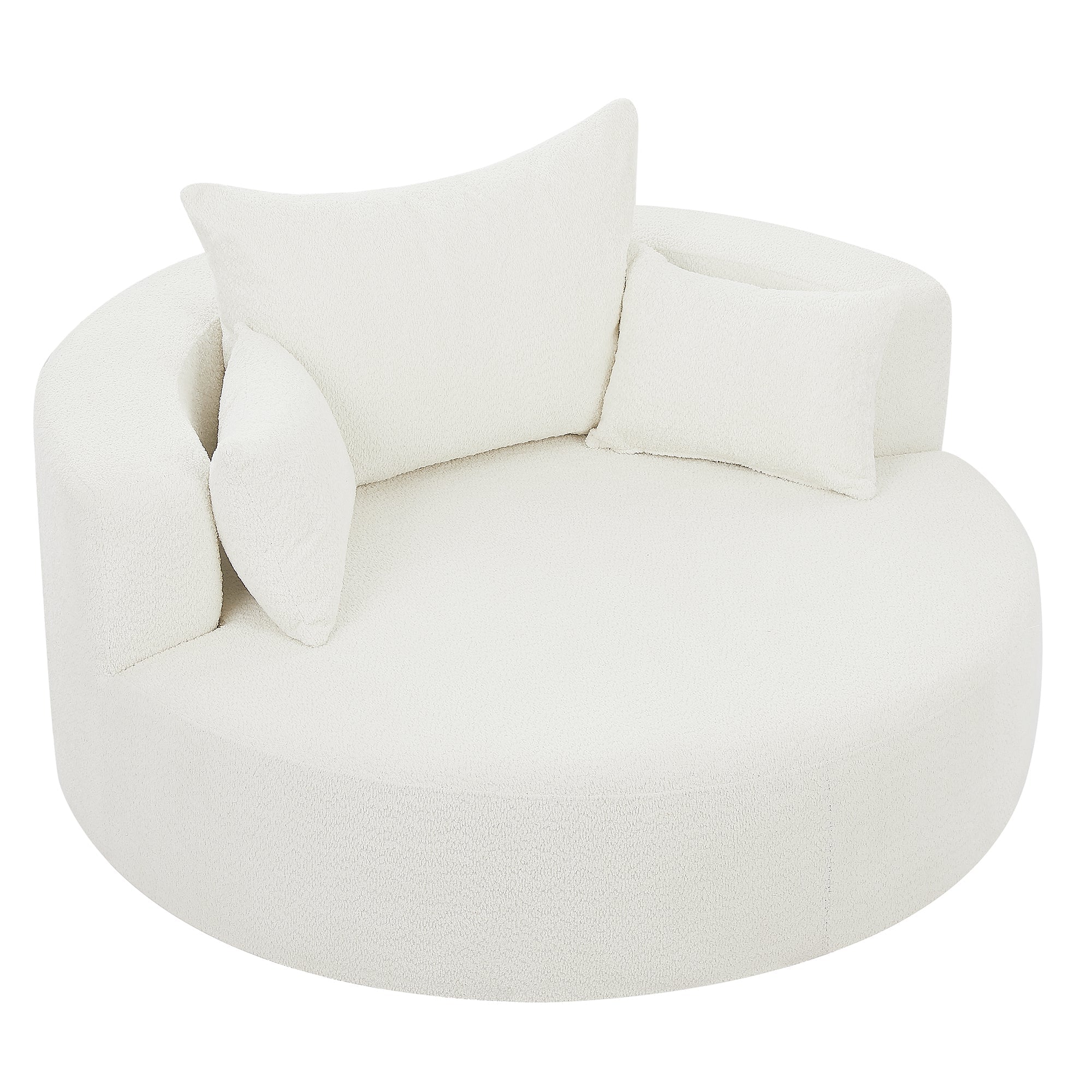 Crossley Oversized Swivel Barrel Accent Chair