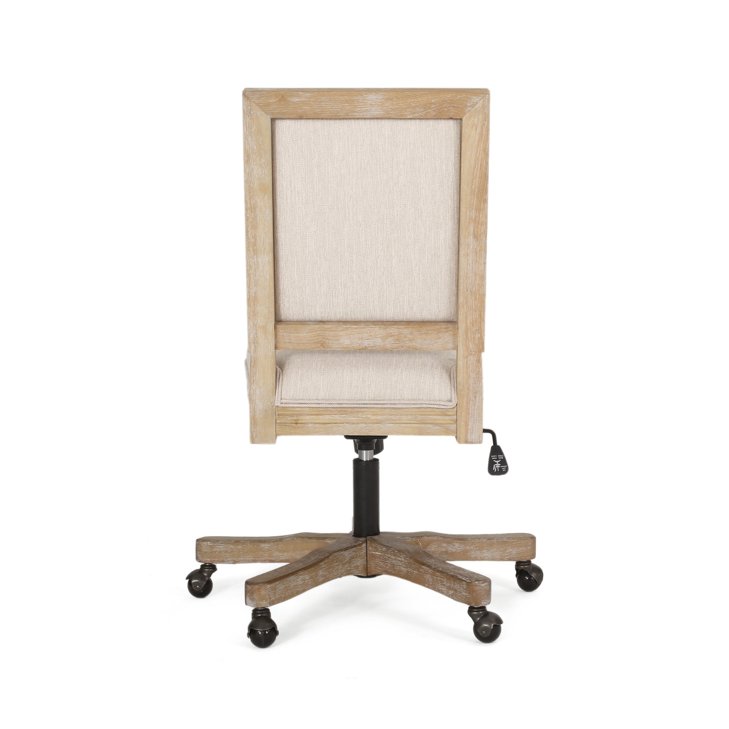 French Country Square Back Swivel & Lift Office Chair