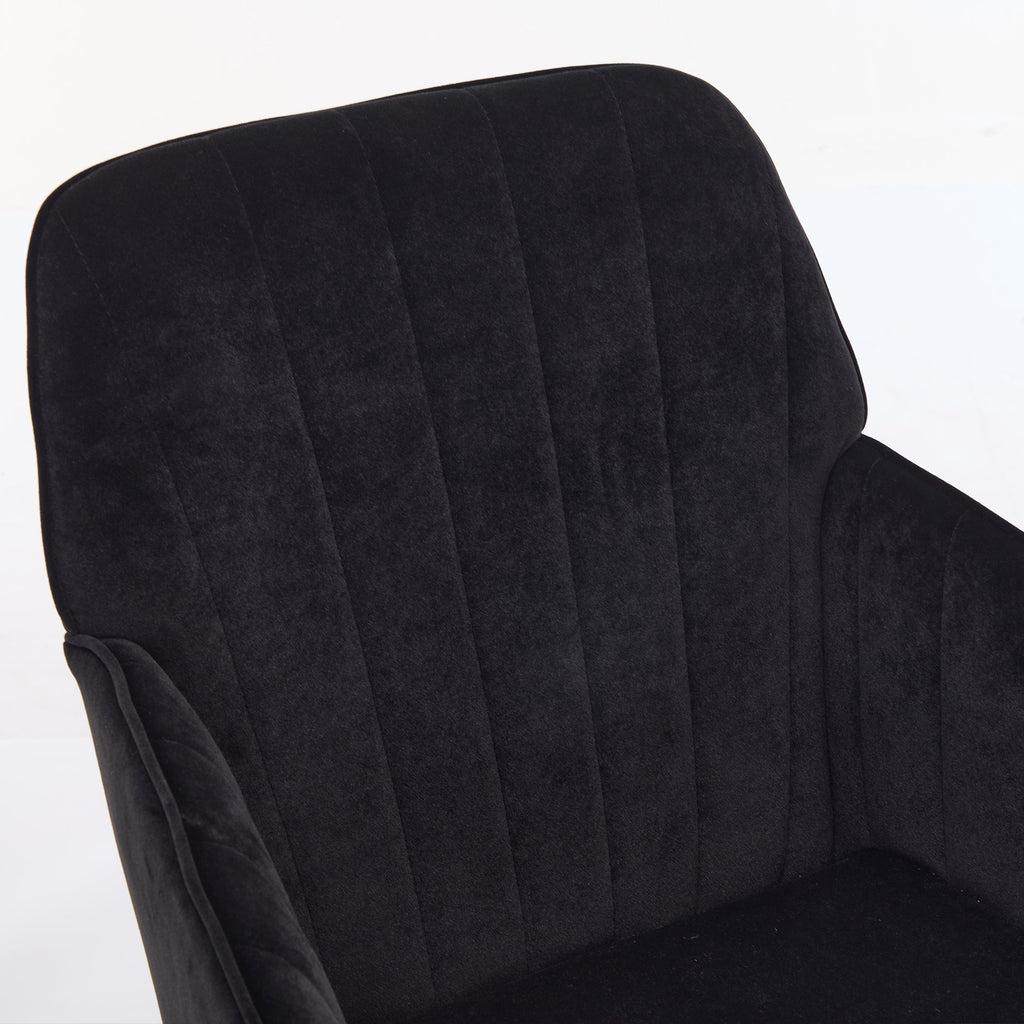 Adjustable Ergonomic Swivel Chair with Golden Base