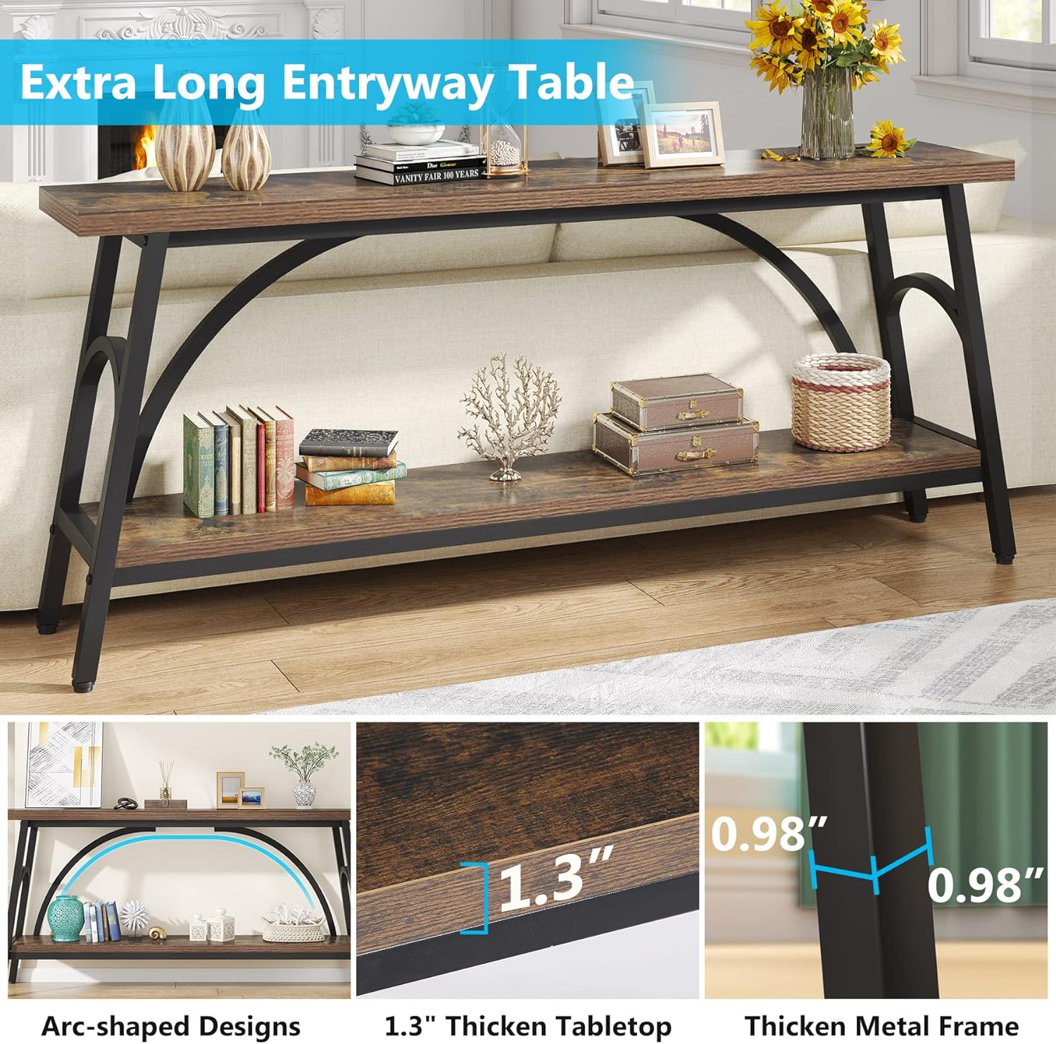 Cloverton 2-Tier Console Table