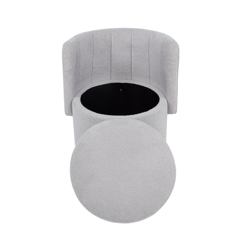 360 Degree Swivel Back Sofa Chair With Storage Space