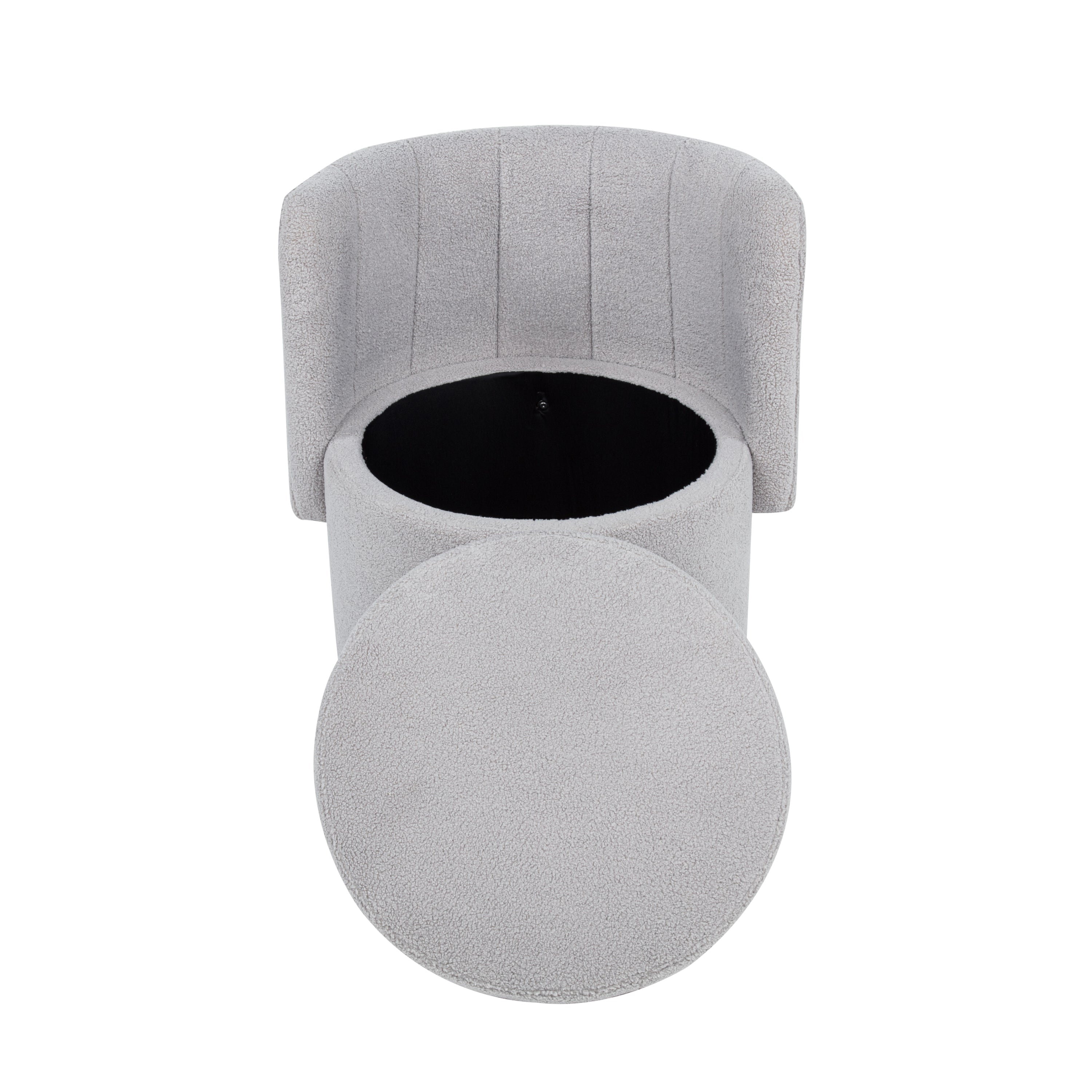 360 Degree Swivel Back Sofa Chair With Storage Space