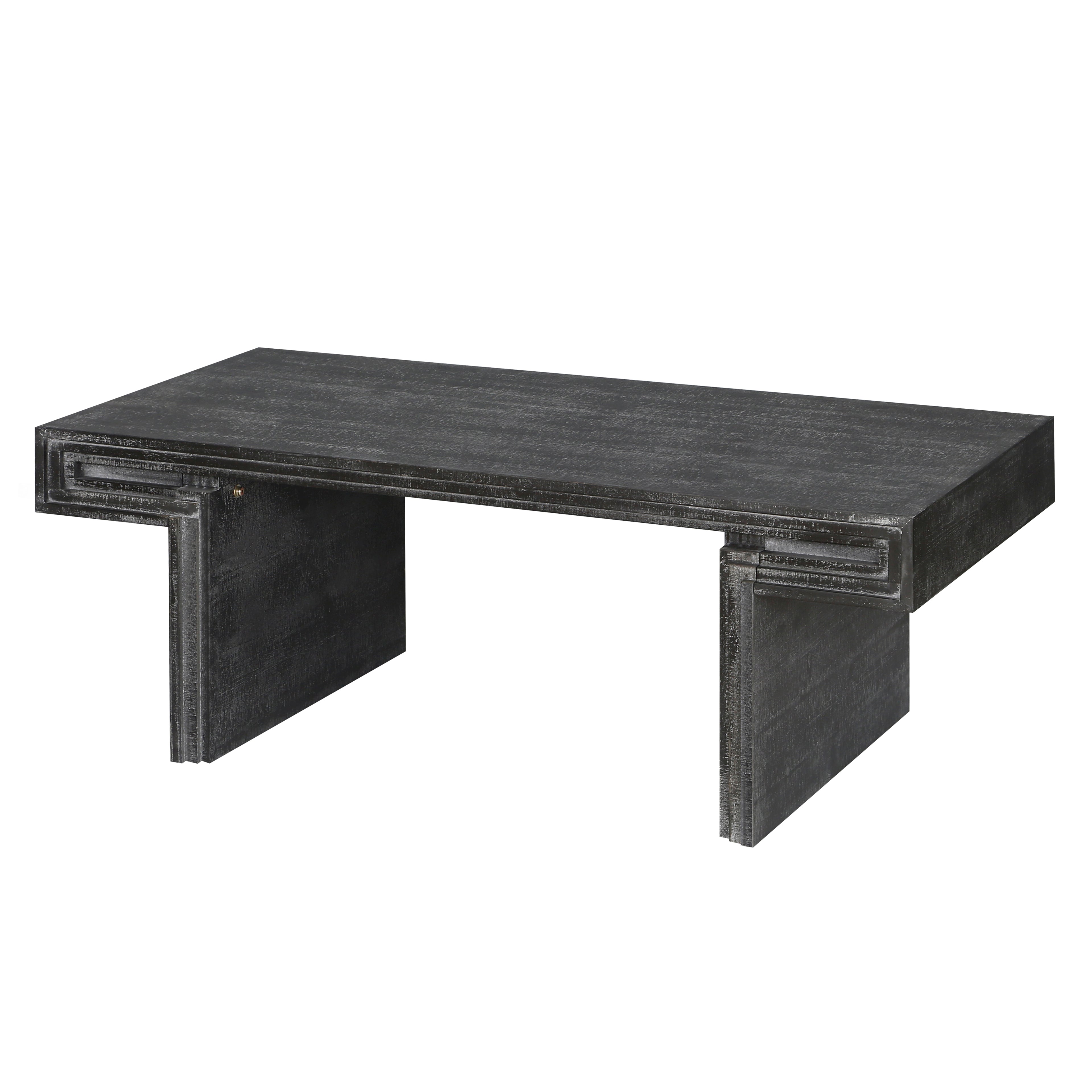 Modern Farmhouse Reclaimed Wood Texture Coffee Table