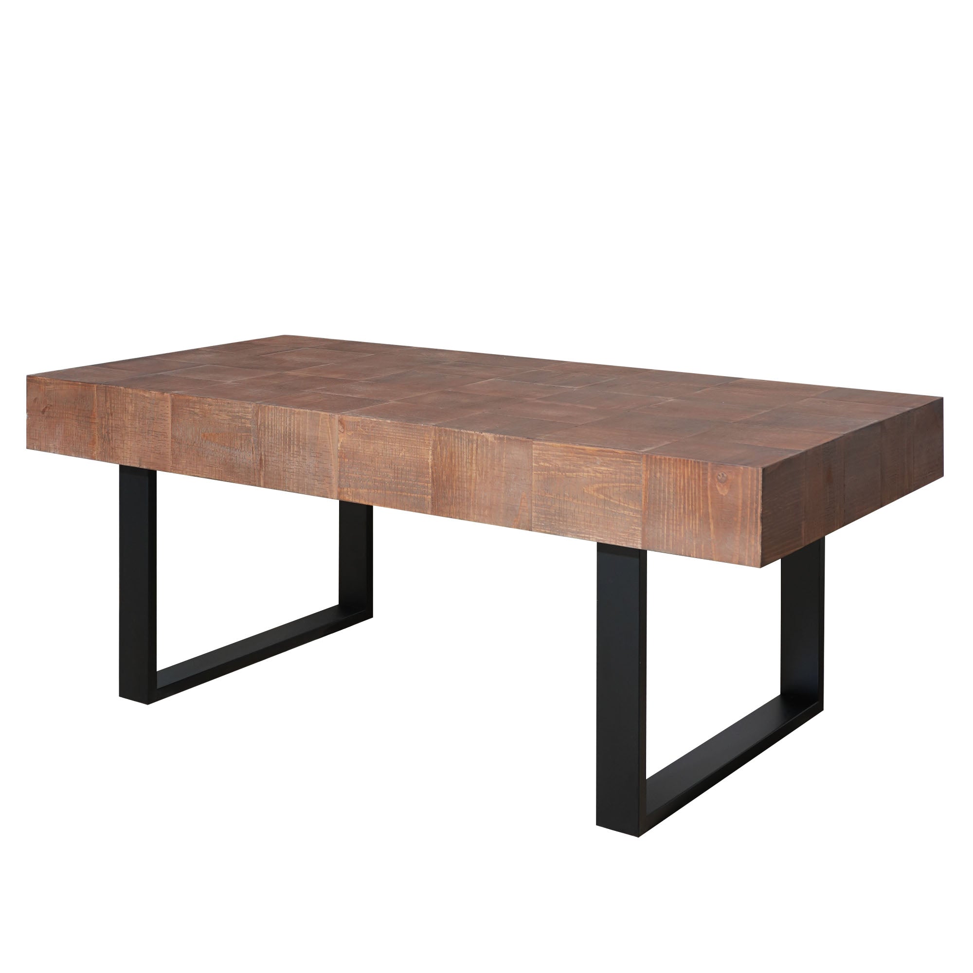 Rustic Industrial Wood Coffee Table