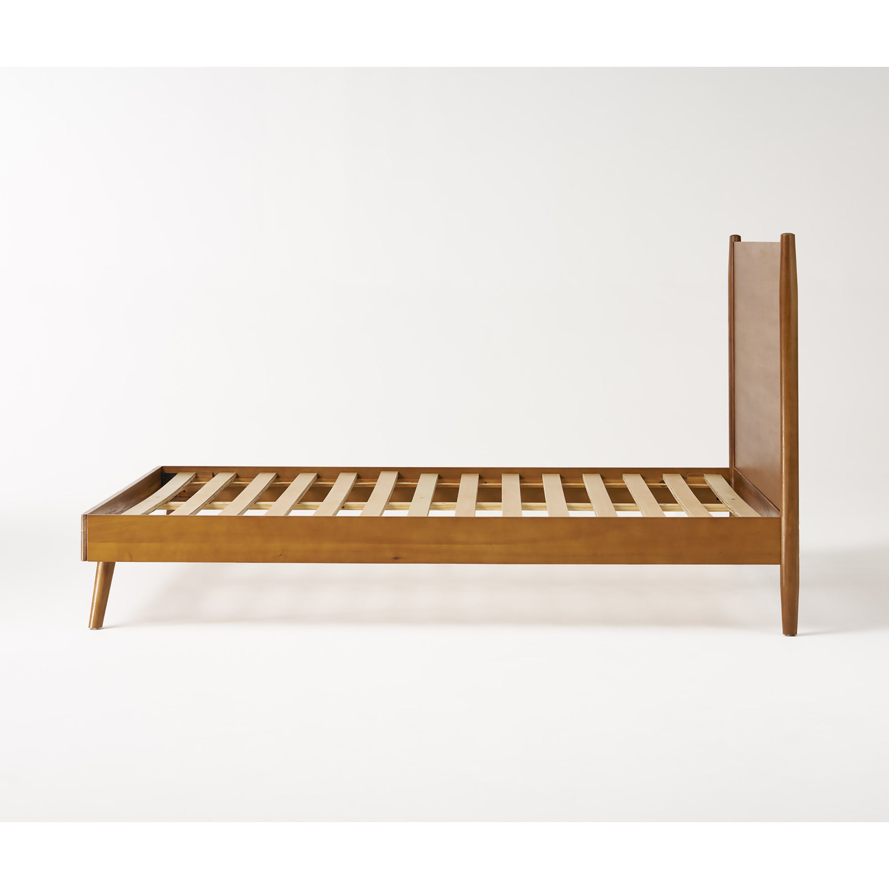 Oki Oki Mid-Century Modern Wooden Bed