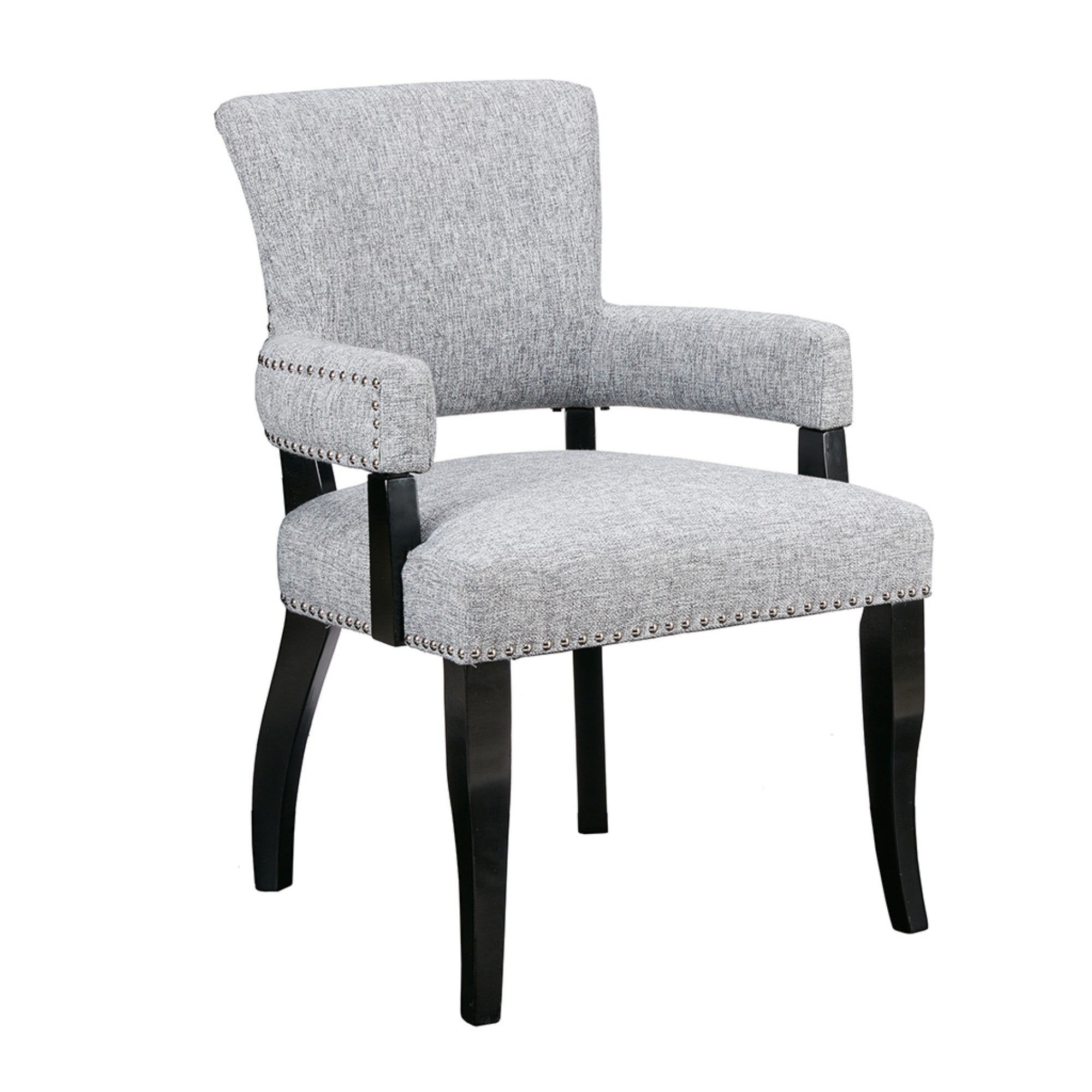 Dawson Arm Upholstered Nailhead Trim Dining Chair