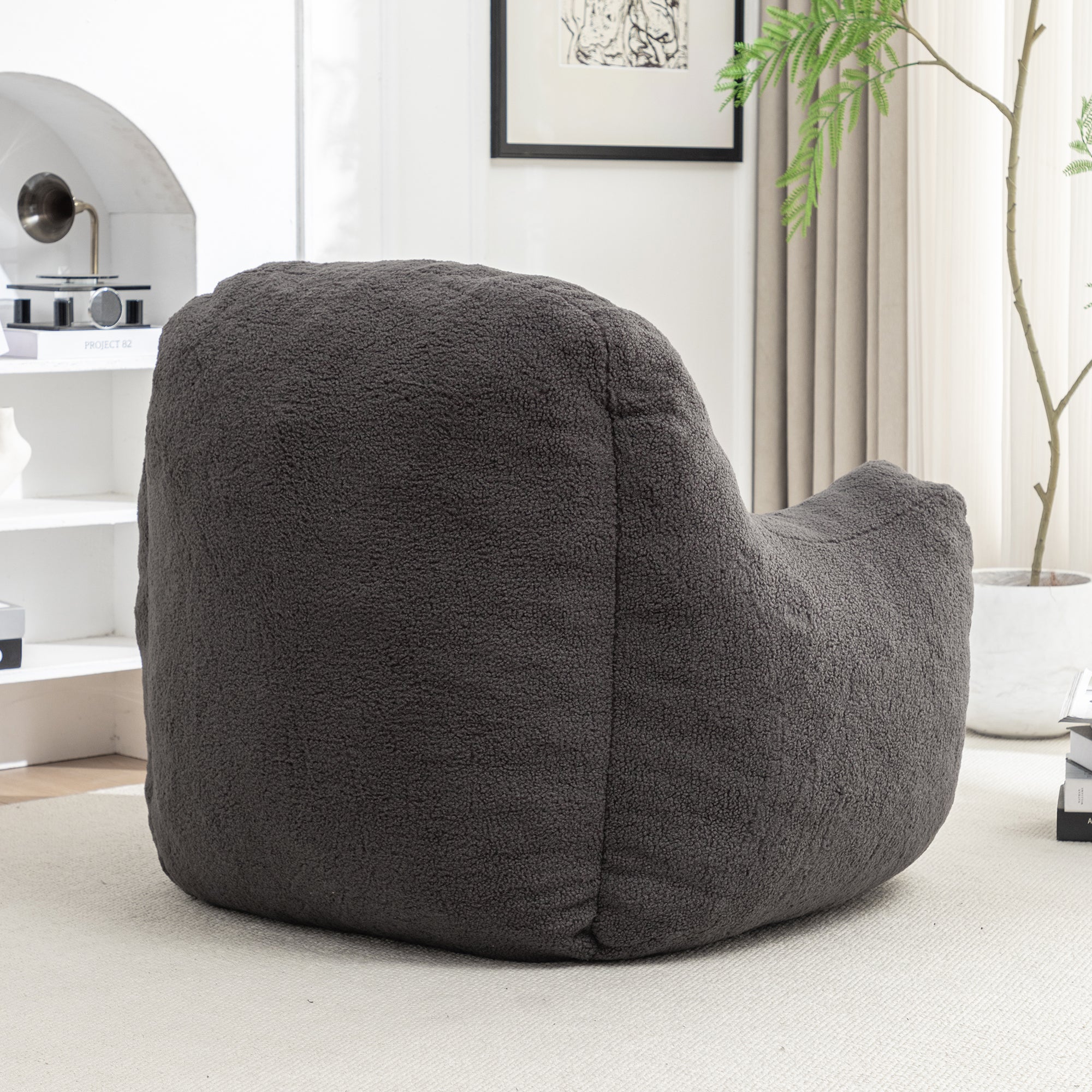 Tufted Memory Foam Bean Bag Chair