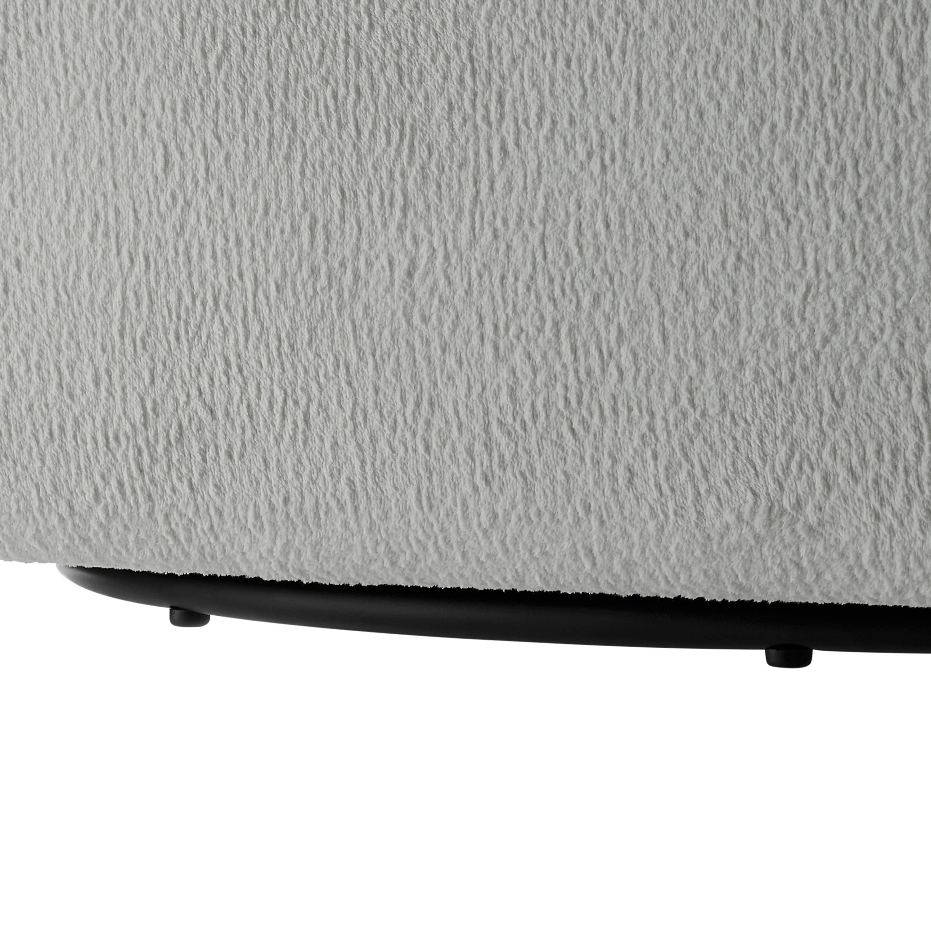 Sutton Light Grey Performance Fabric Swivel Barrel Chair