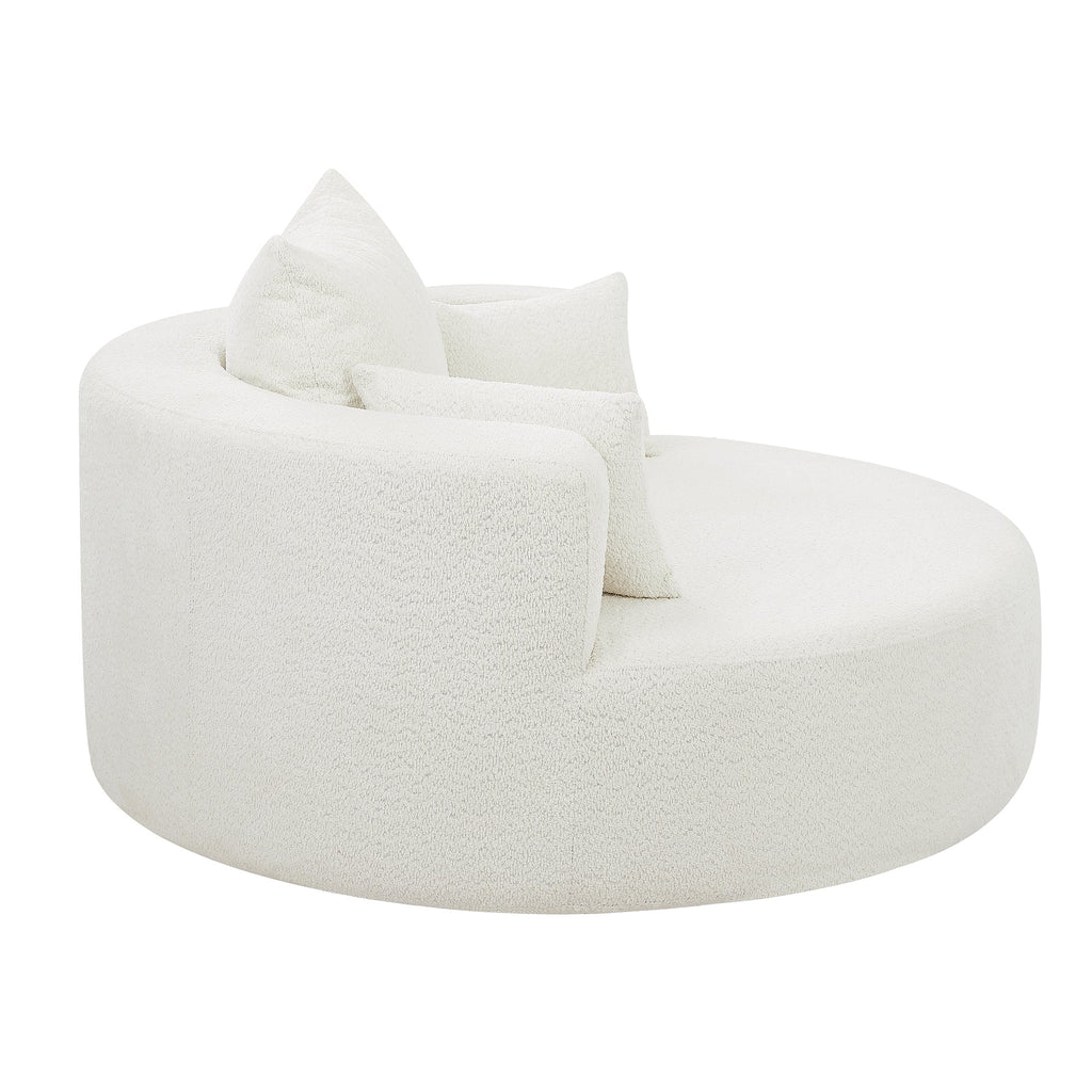 Crossley Oversized Swivel Barrel Accent Chair