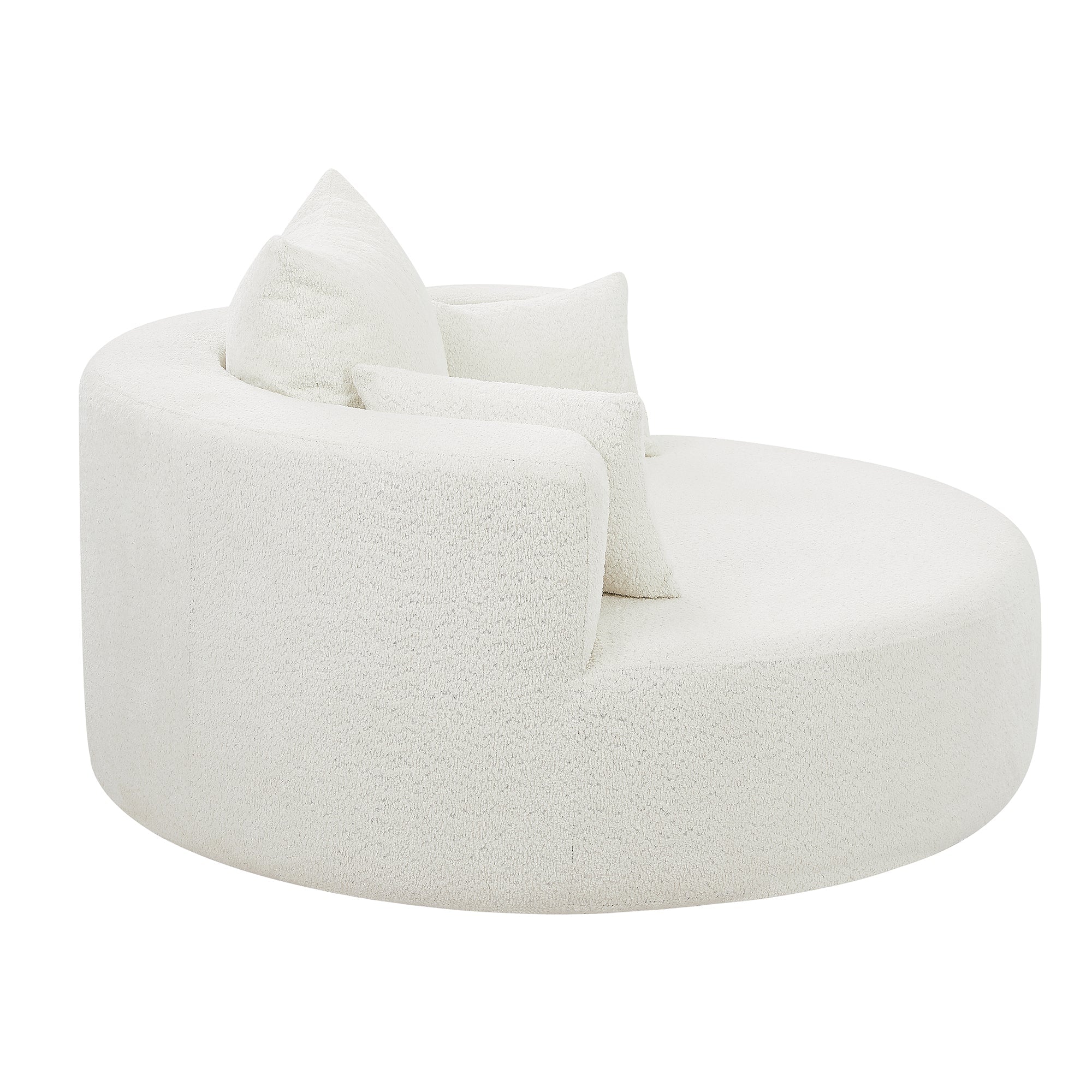 Crossley Oversized Swivel Barrel Accent Chair