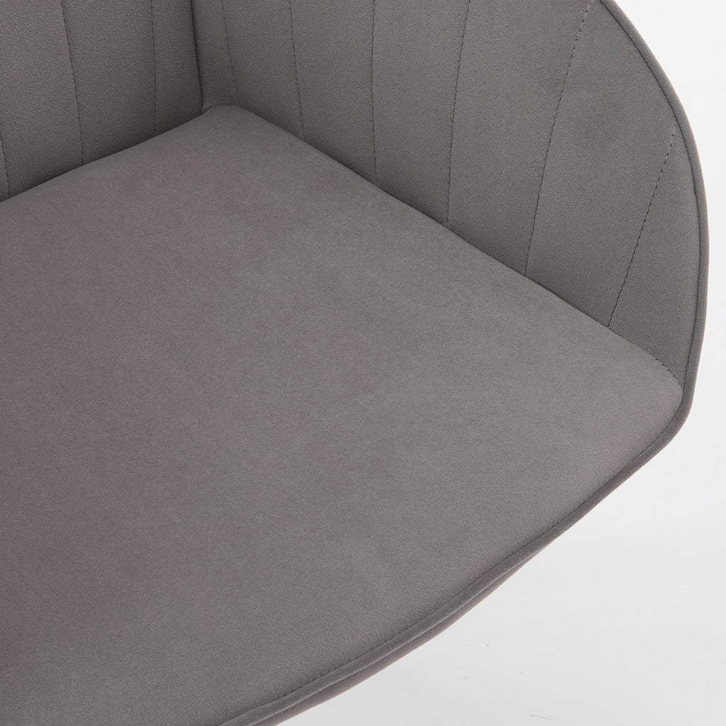 Adjustable Ergonomic Swivel Chair with Golden Base