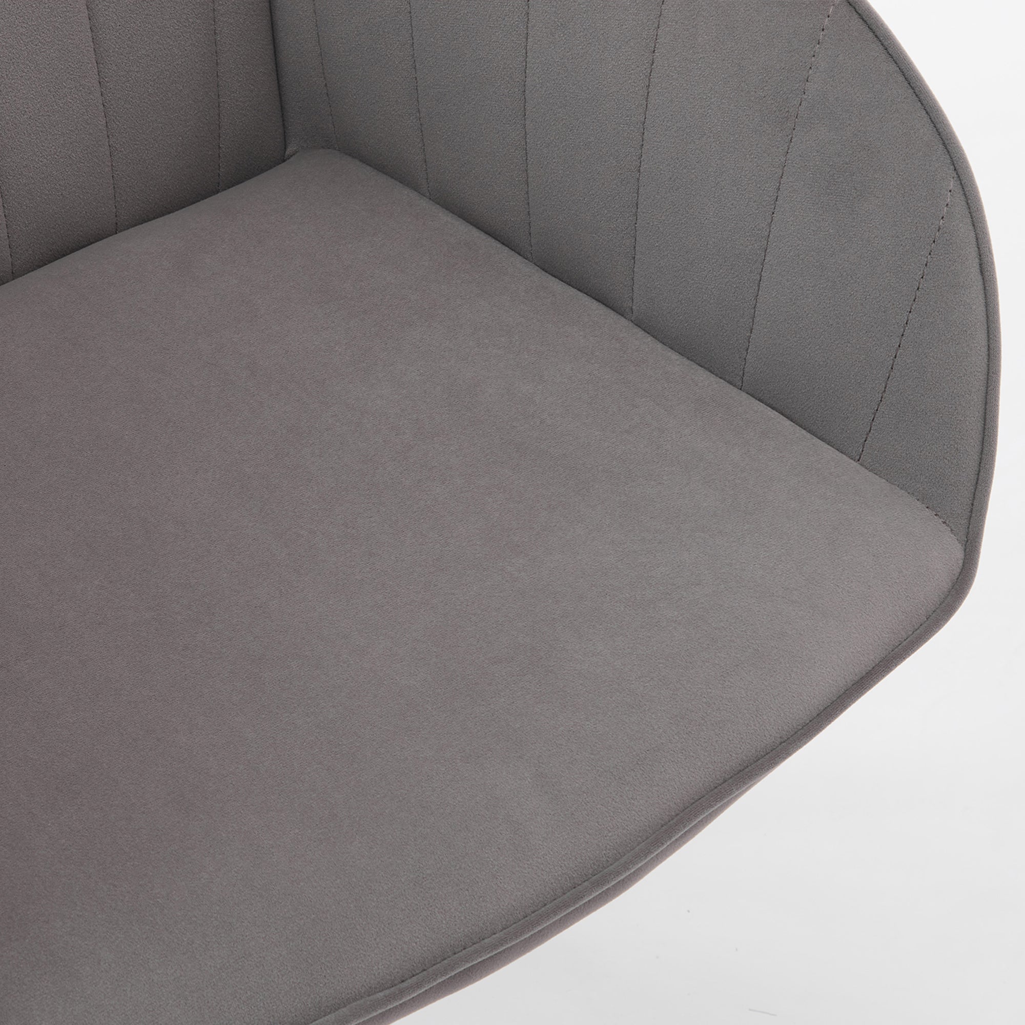 Adjustable Ergonomic Swivel Chair with Golden Base
