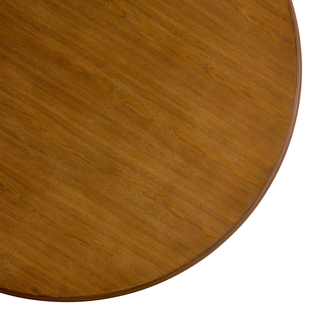 Crosswell Round Dining Table with Metal Legs