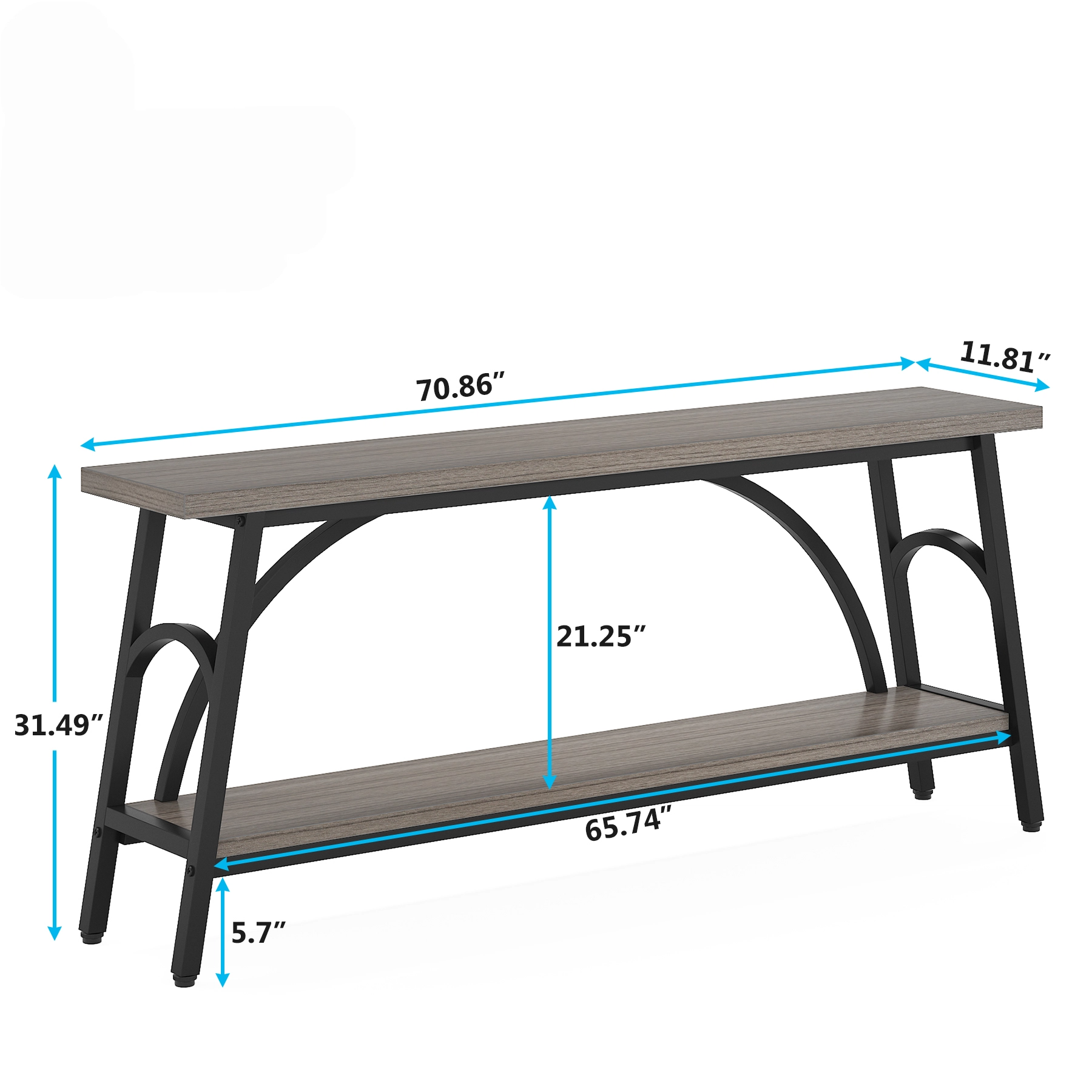 Cloverton 2-Tier Console Table