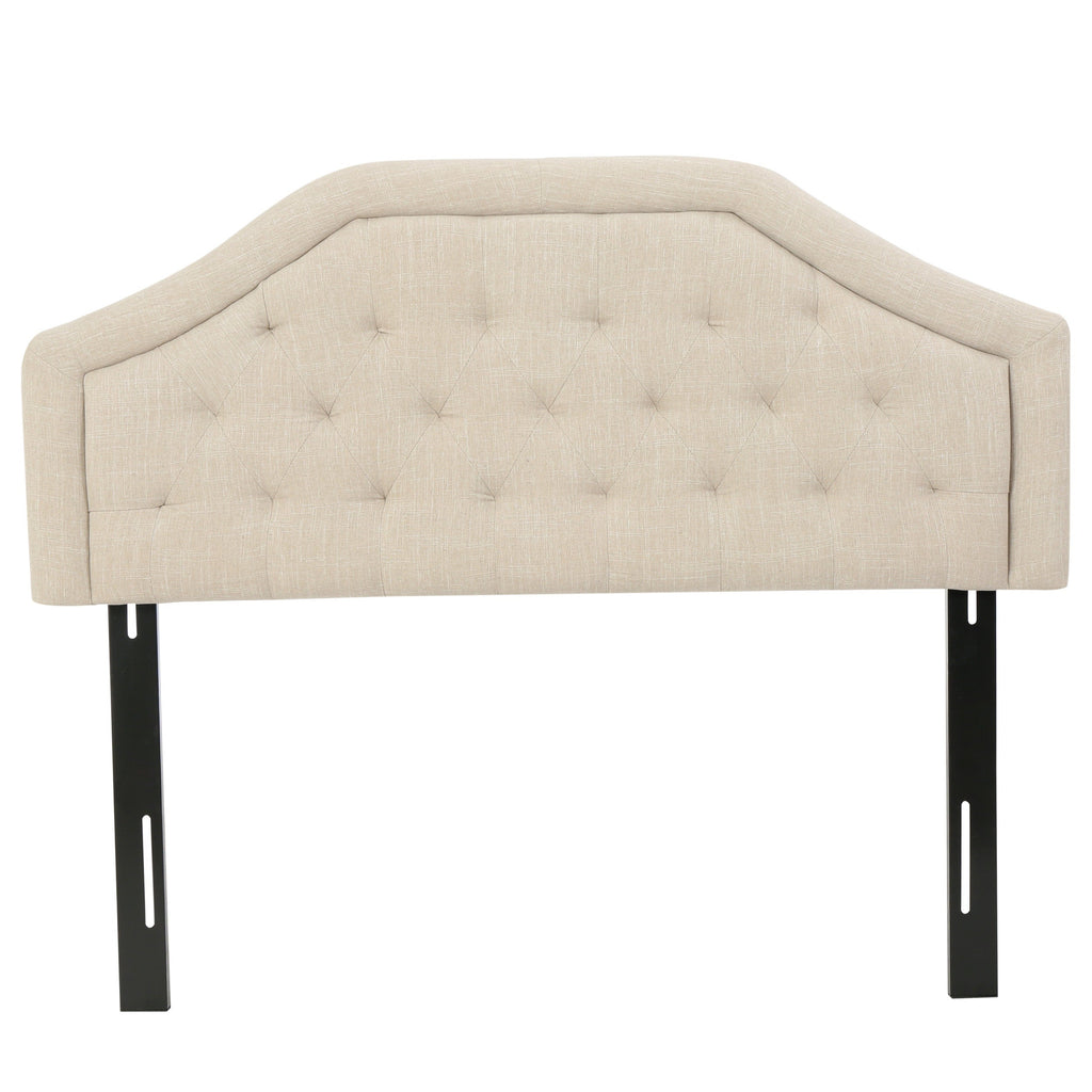 Tufted Upholstered Adjustable Height Headboard