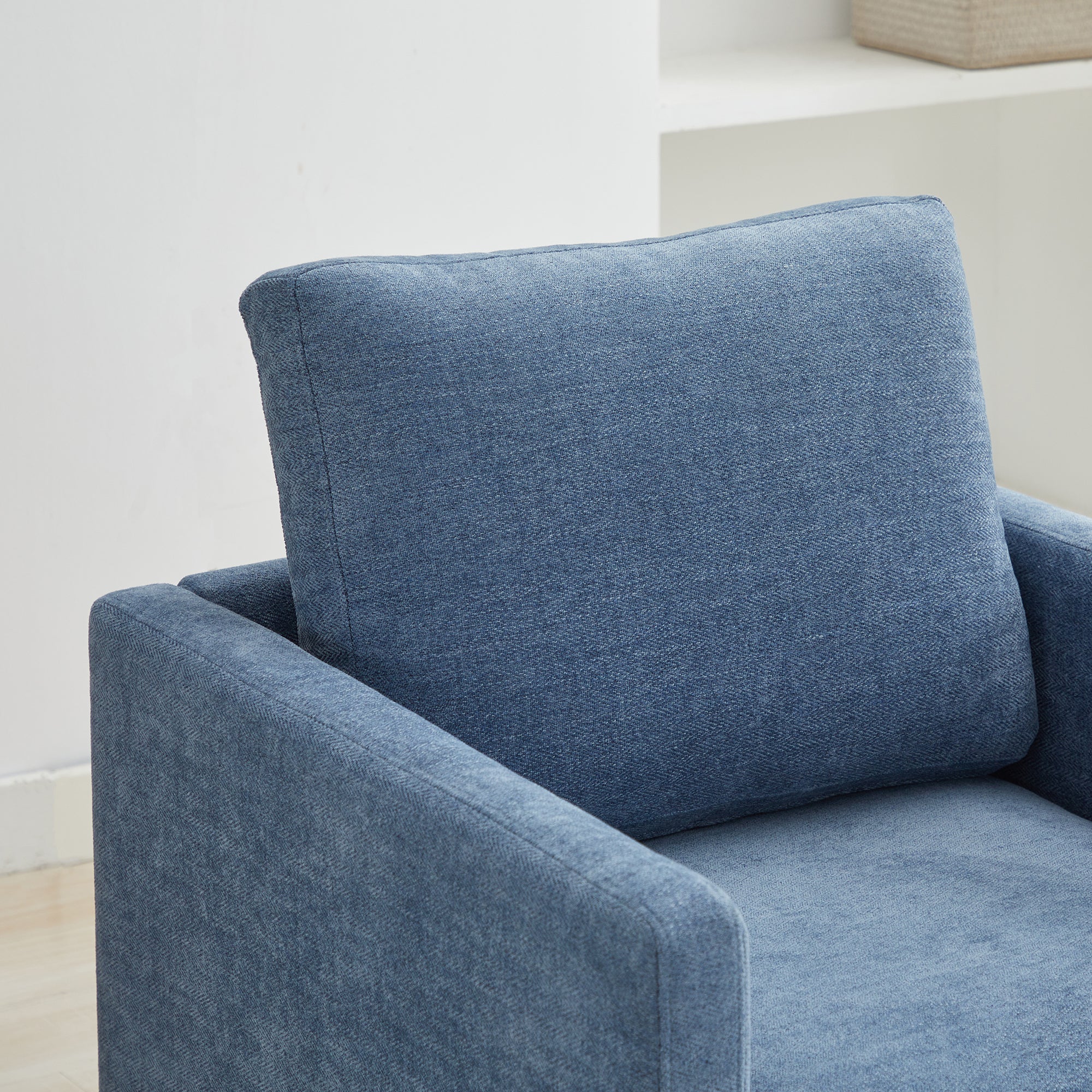 Modern Square Upholstered Swivel Accent Chair