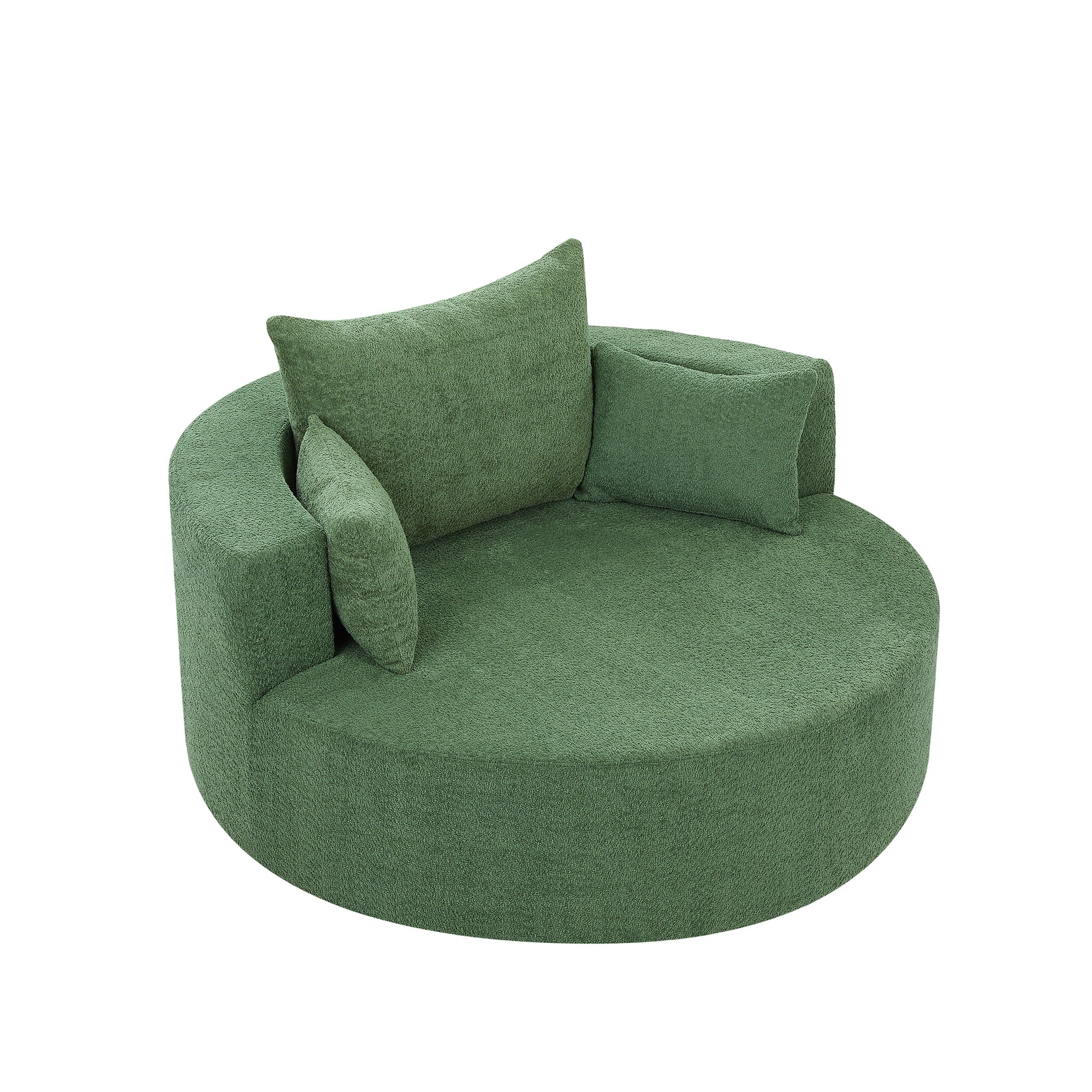 Crossley Oversized Swivel Barrel Accent Chair