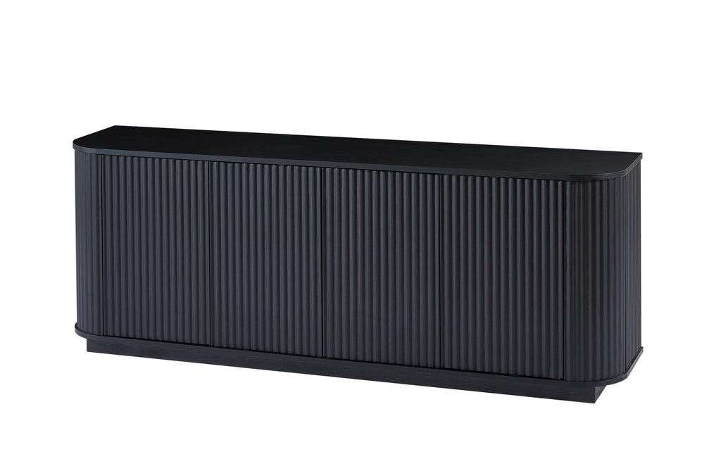 Modern Fluted Sideboard Storage Cabinet