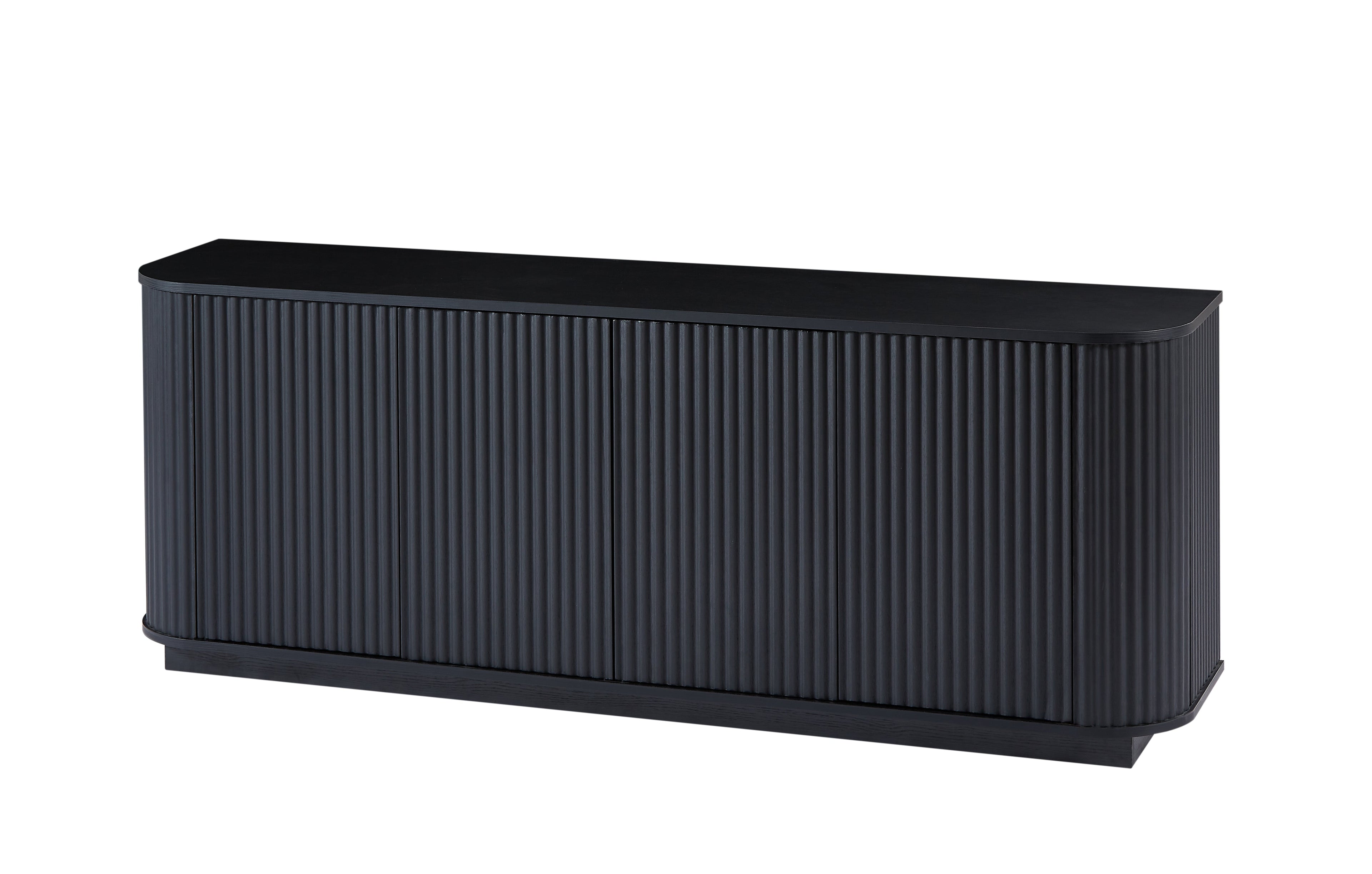 Modern Fluted Sideboard Storage Cabinet
