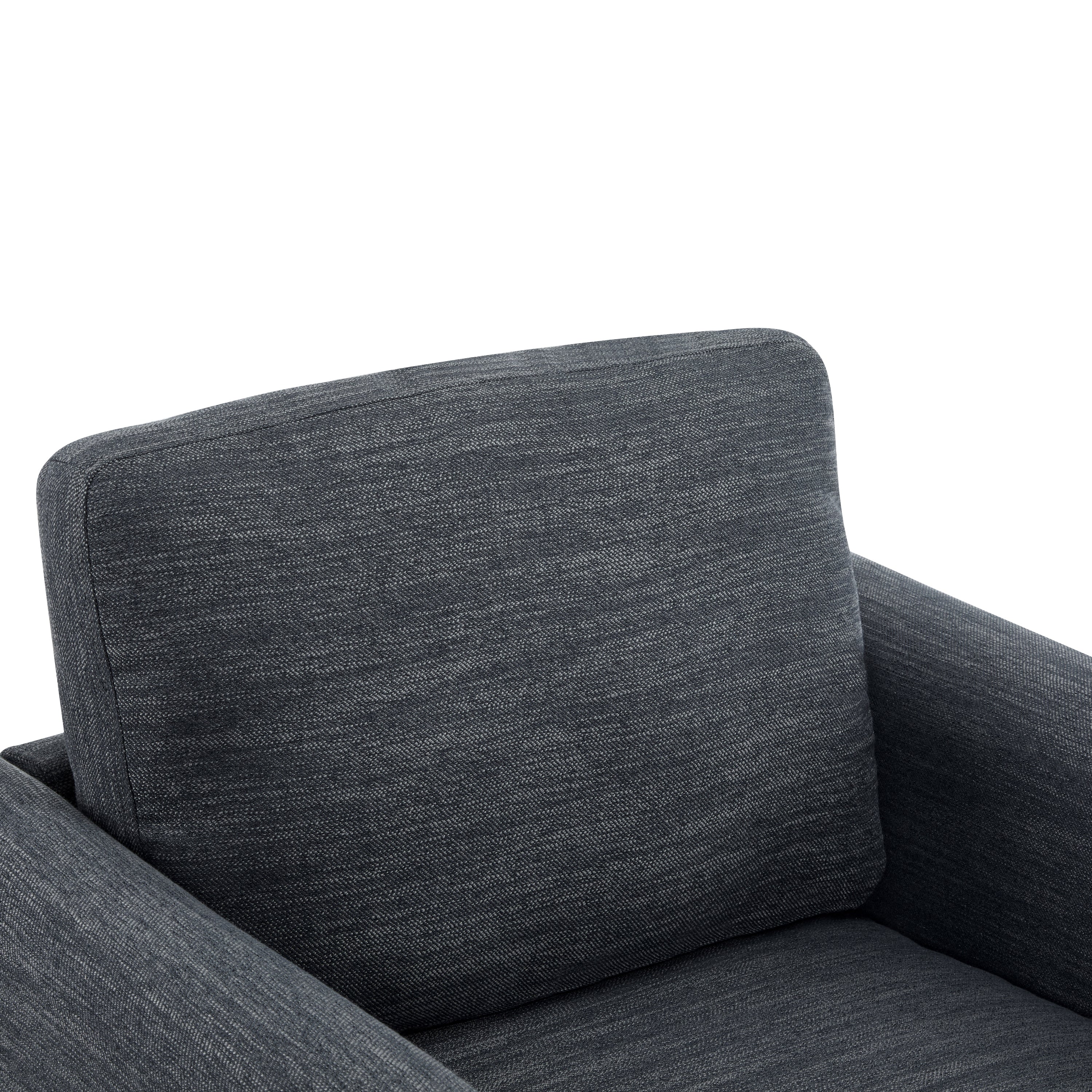 Harmonia Fabric Upholstered Accent Chair with Wood Accent
