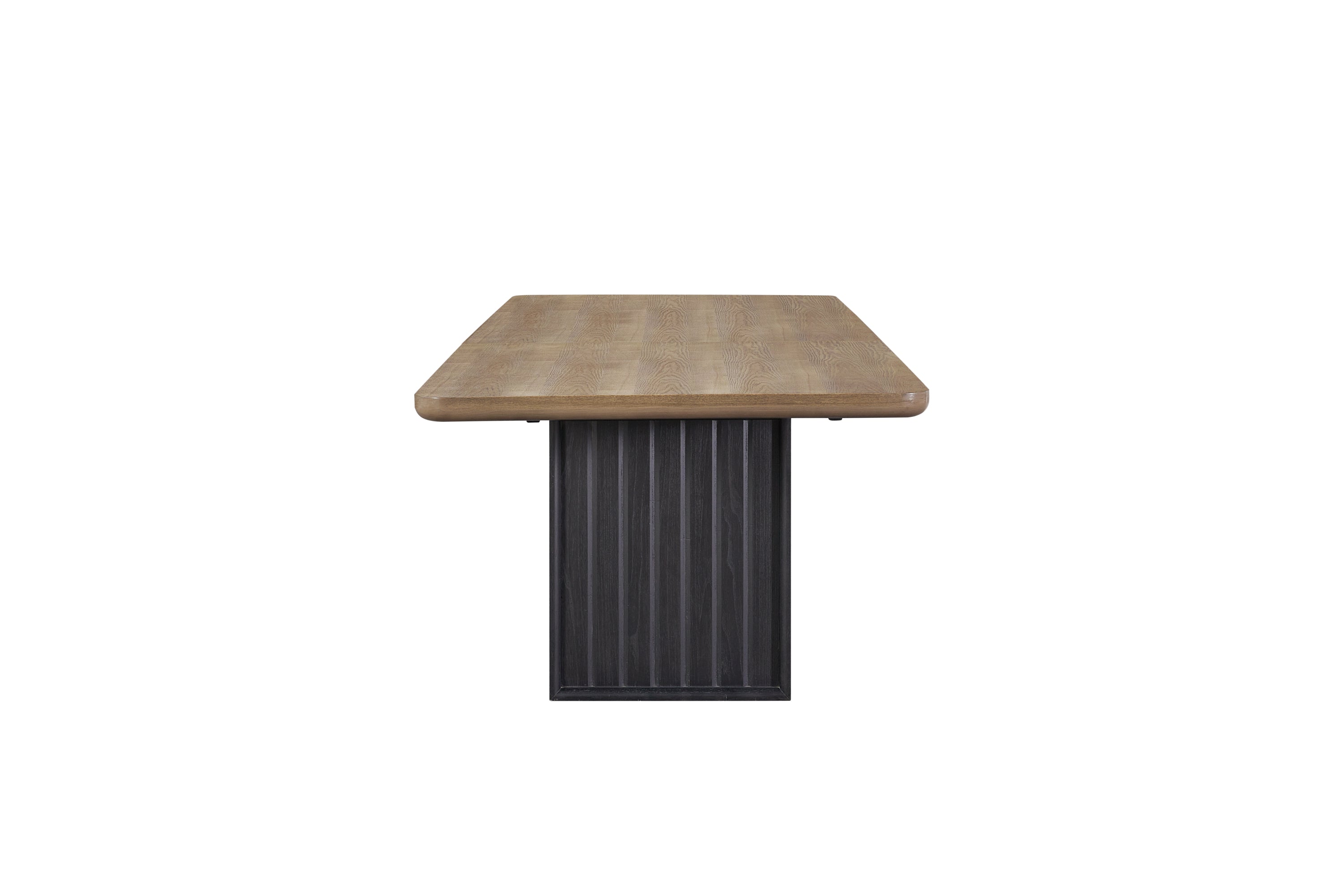 Double Pedestal Table In Latte Finish