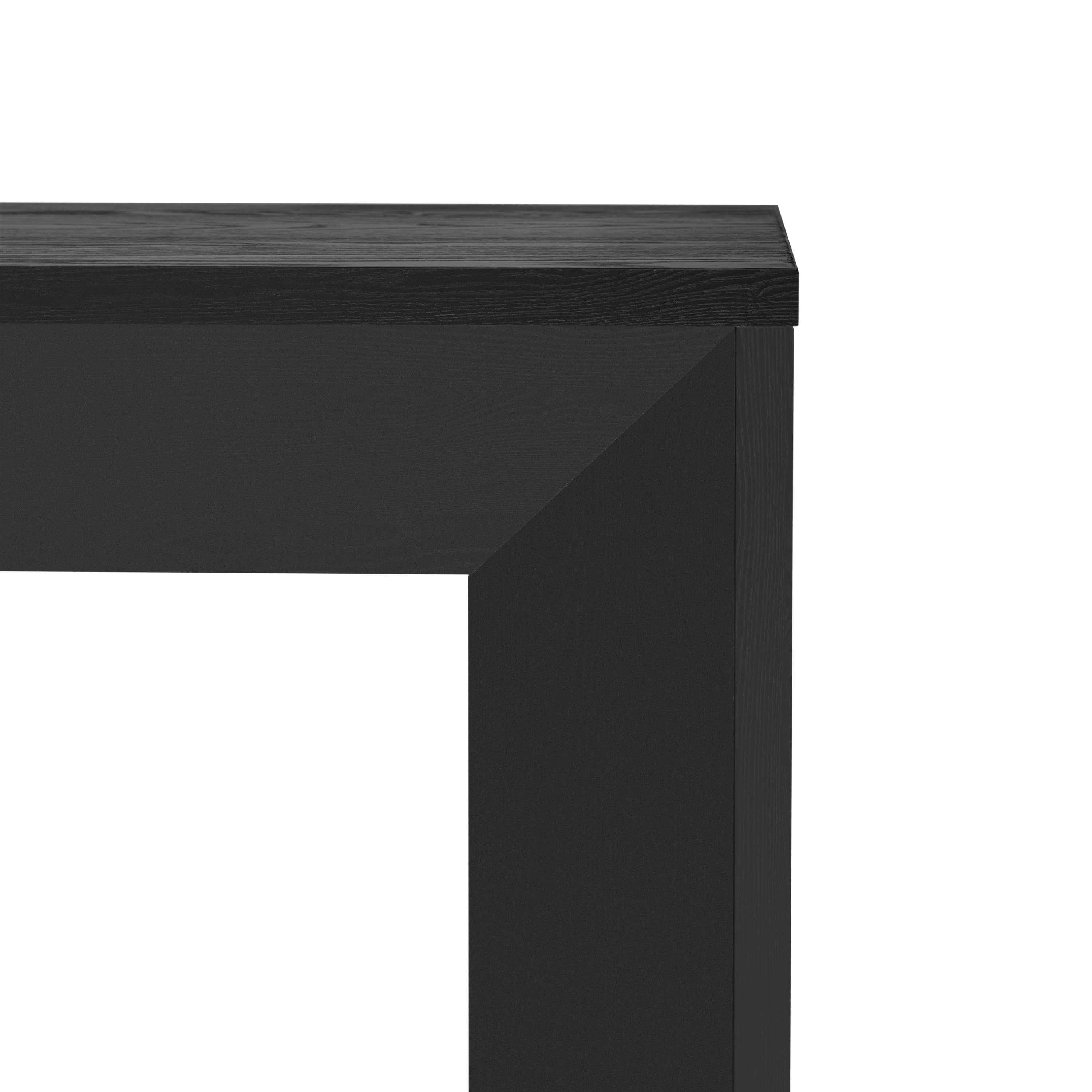 Minimalist Rustic Rectangular Waterfall Console Table